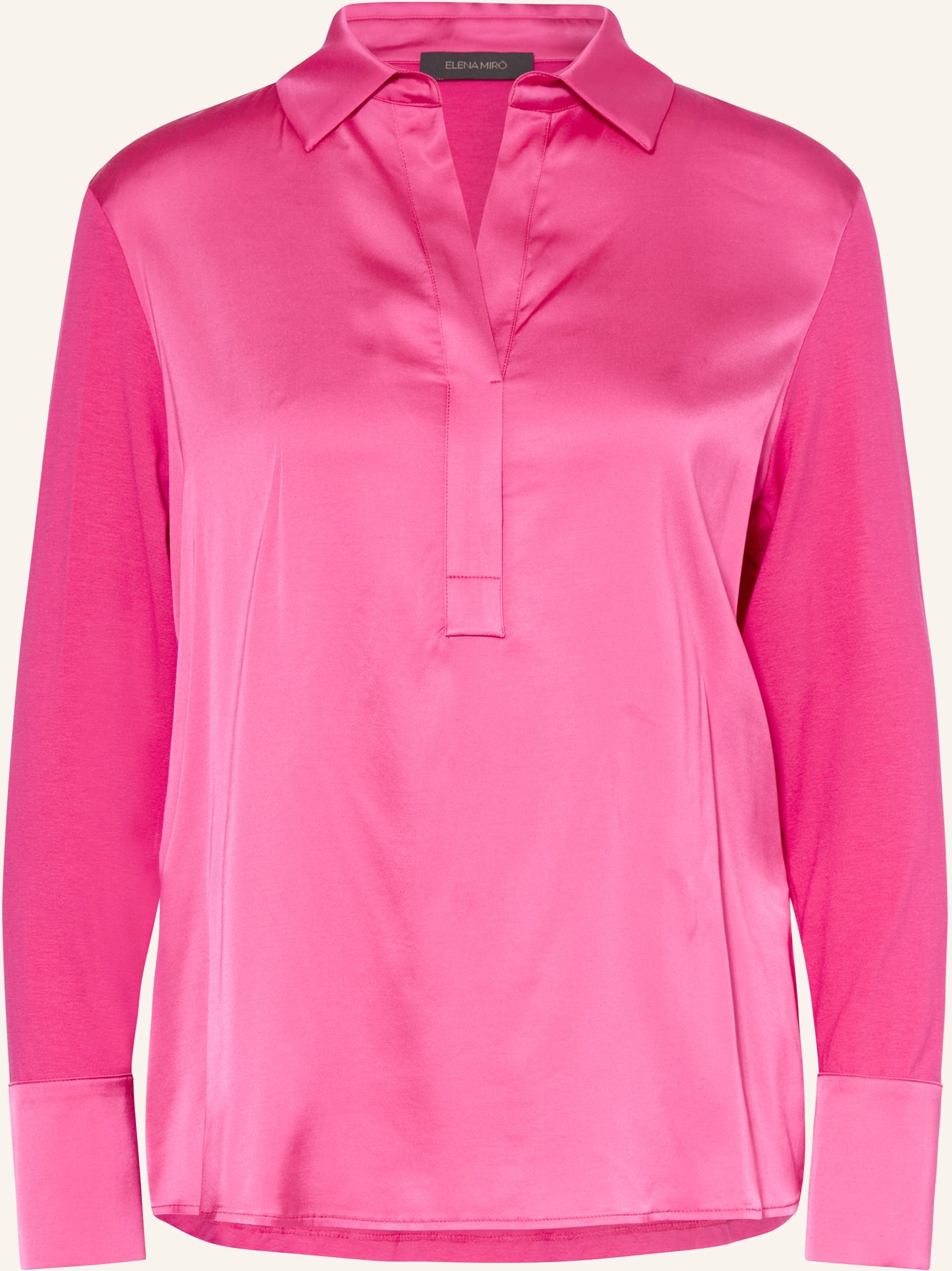 Elena Miro Blusenshirt Im Materialmix pink