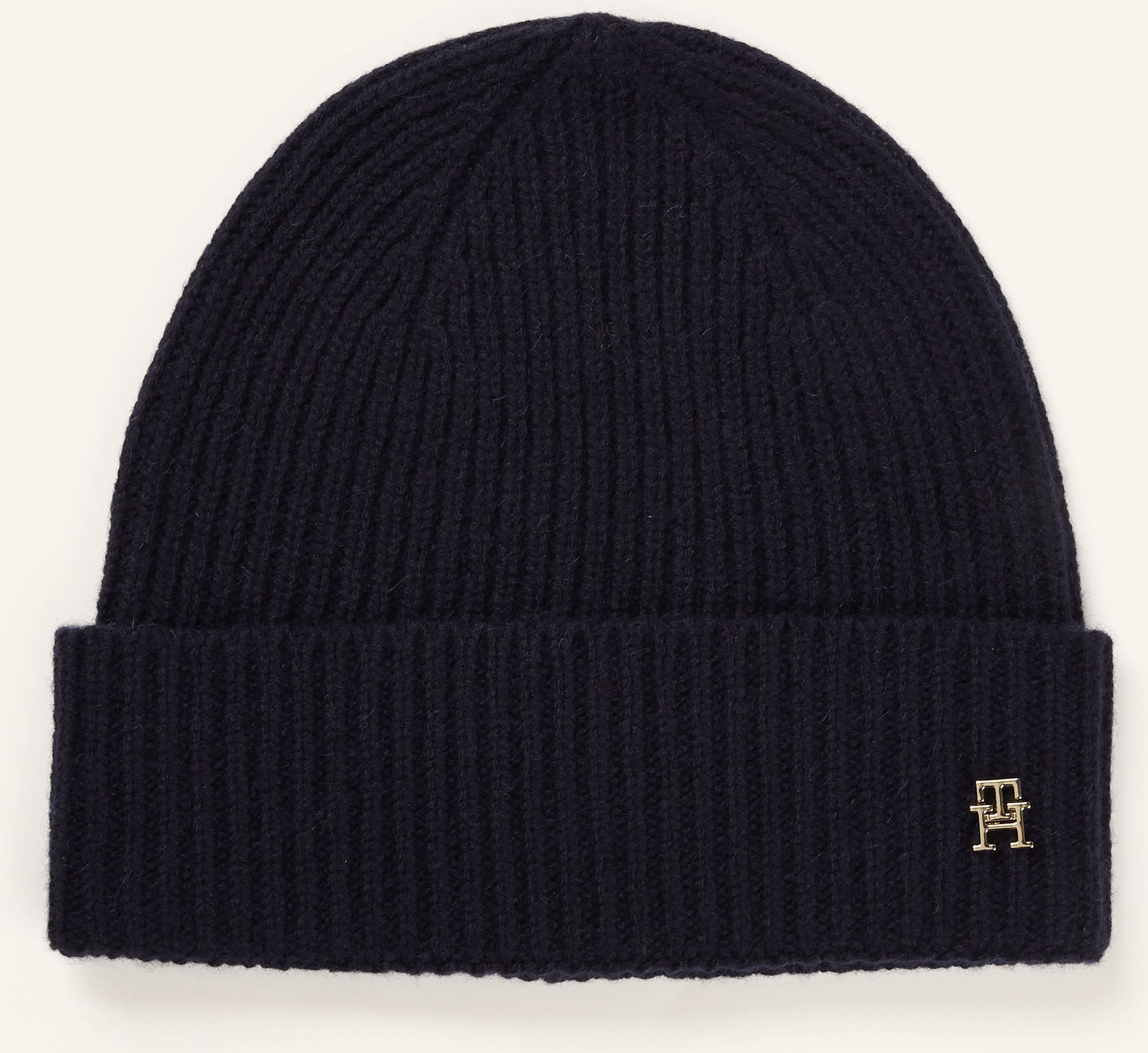 Tommy Hilfiger Cashmere-Mütze blau