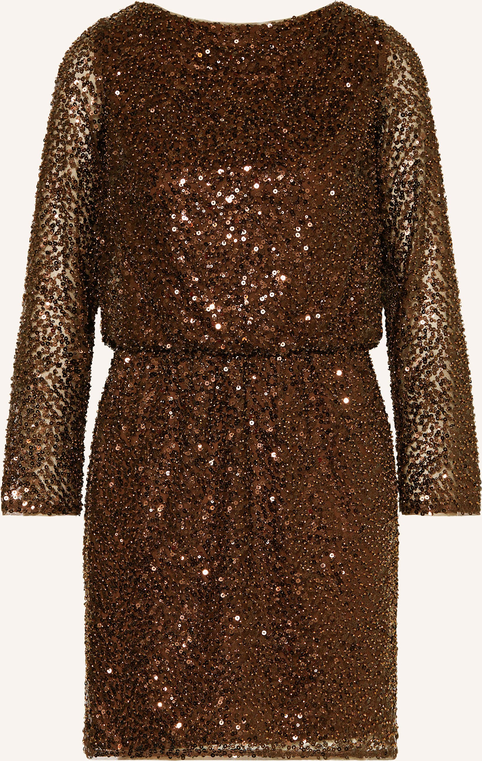 Adrianna Papell Cocktailkleid Mit Pailletten braun