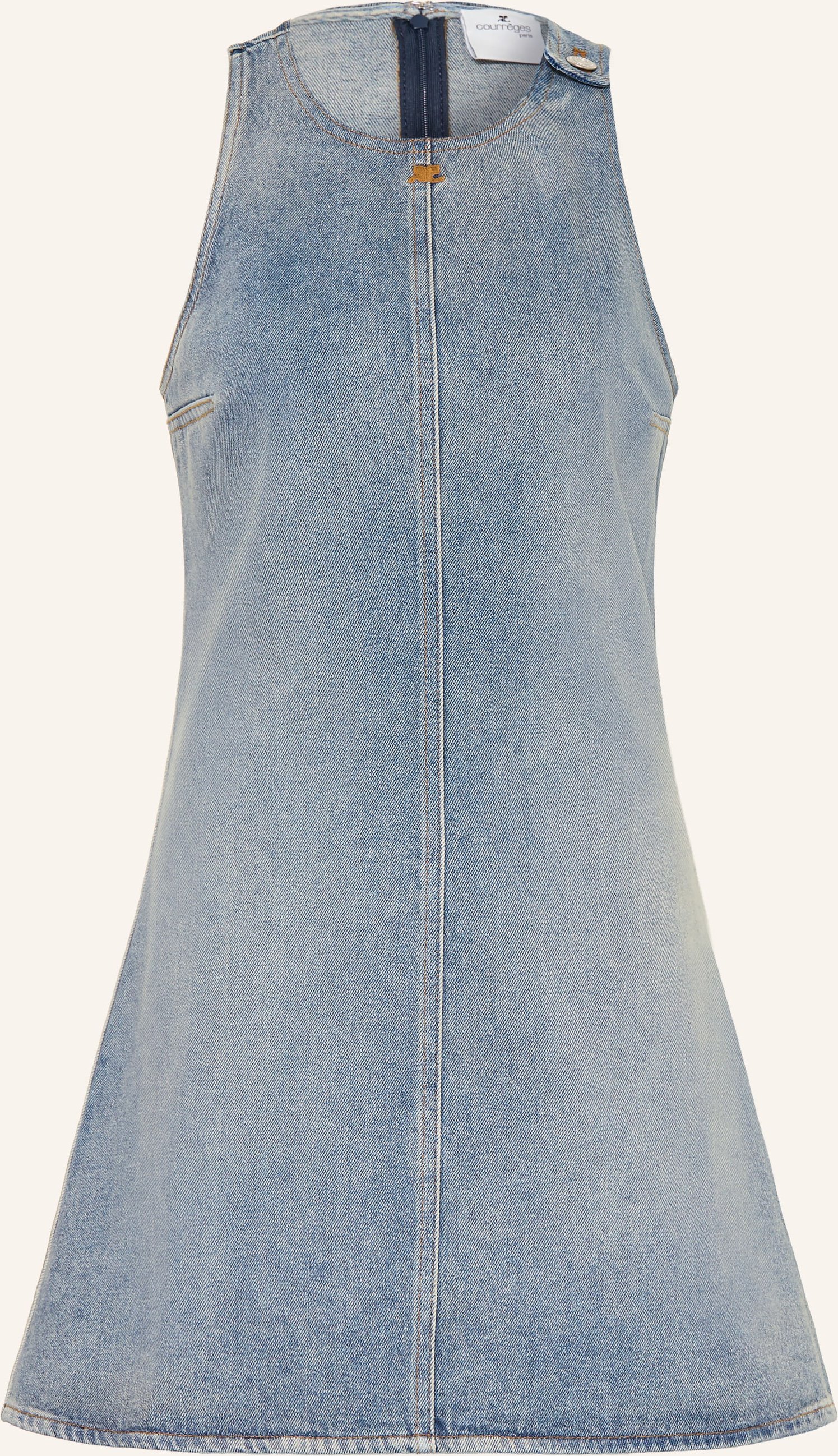 Courrèges Jeanskleid blau