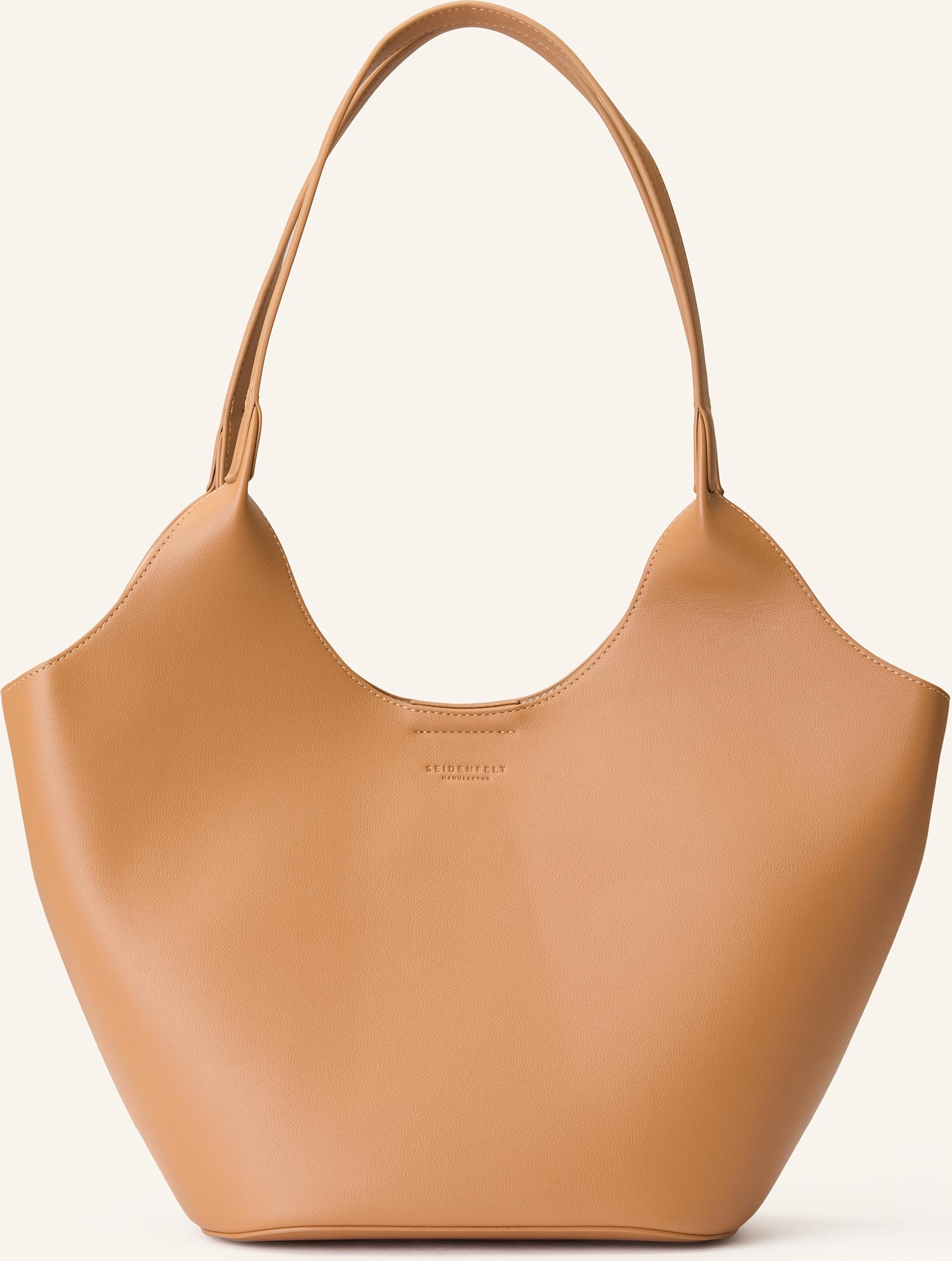 Seidenfelt Shopper Nelma Mit Pouch braun