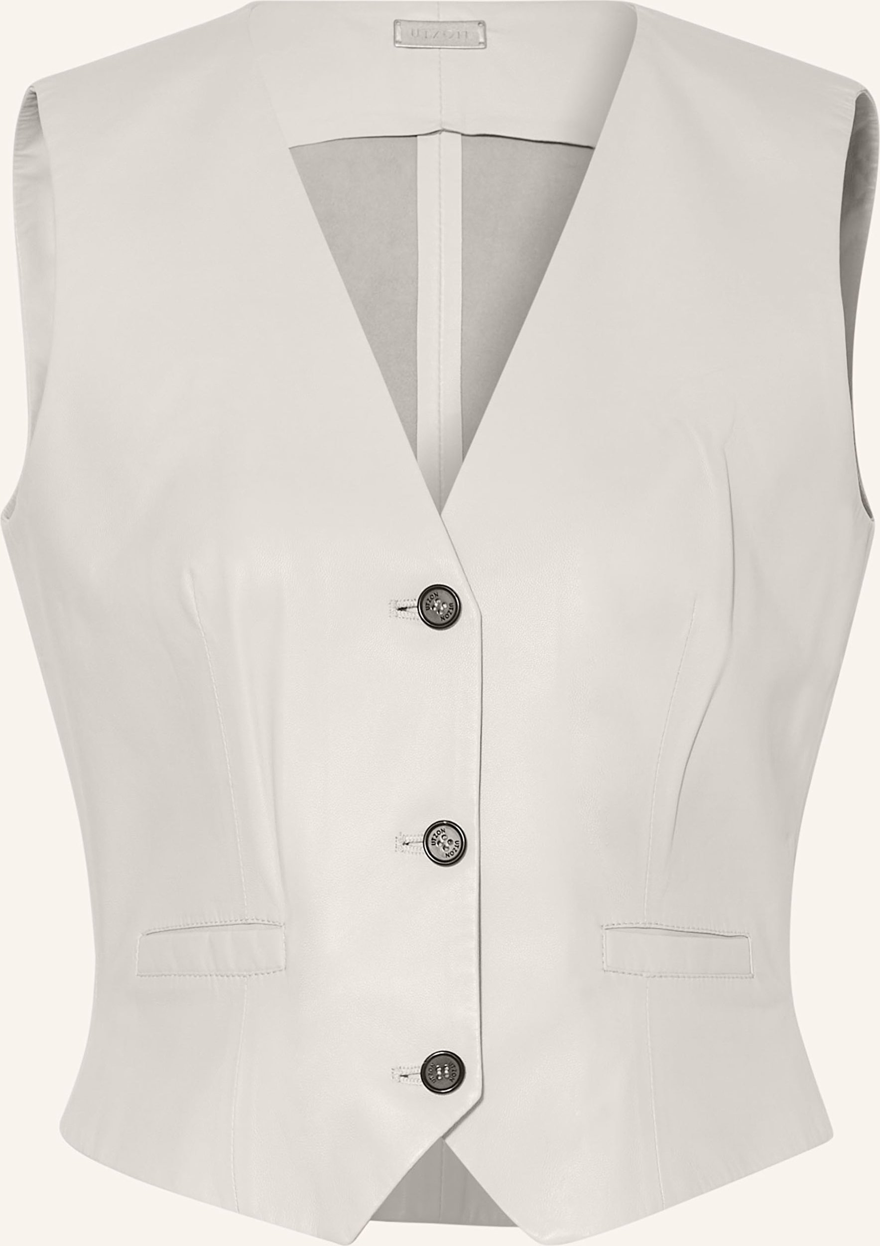 Thumbnail - Utzon Anzugweste Varu Dragon Extra Slim Fit grau