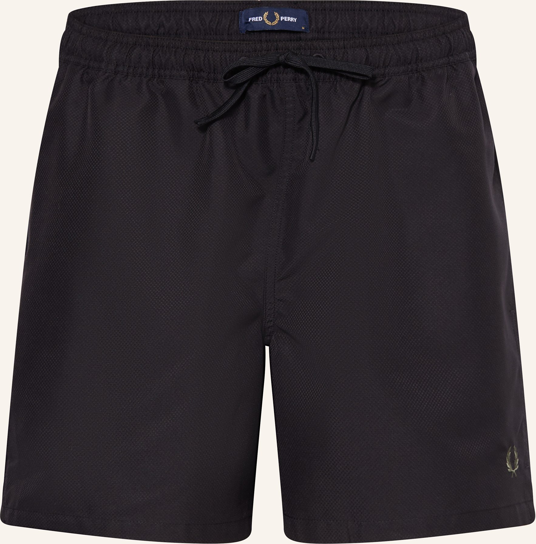 Fred Perry Badeshorts schwarz