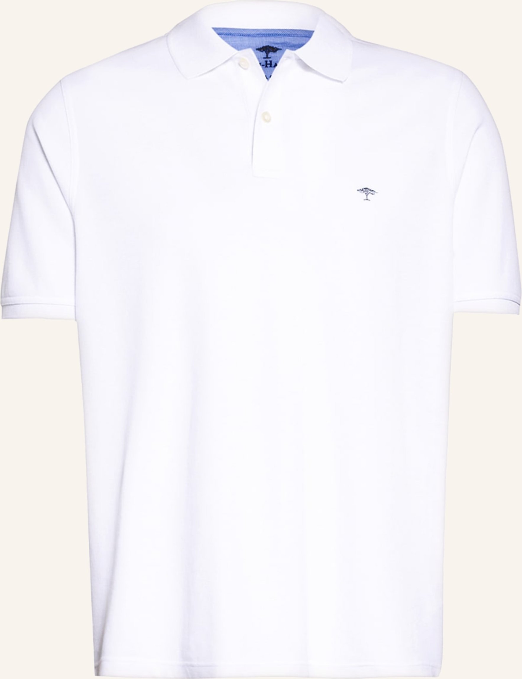Fynch-Hatton Piqué-Poloshirt weiss