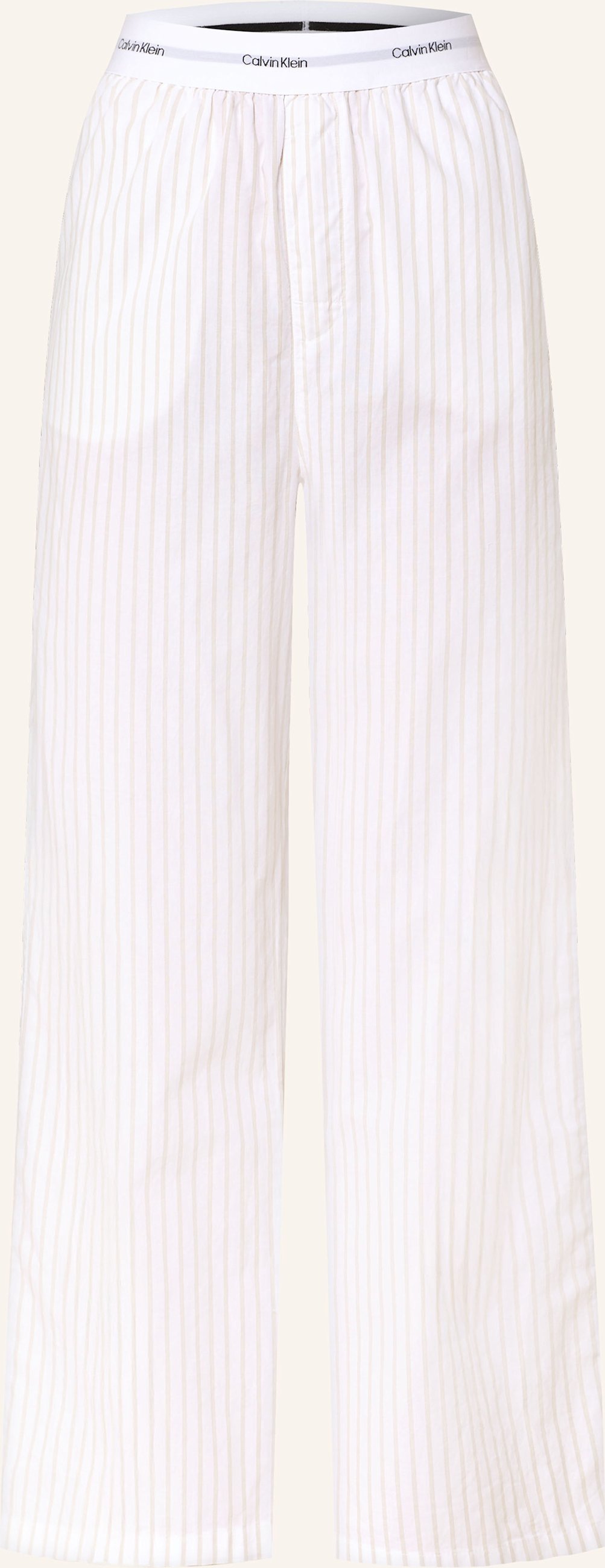 Calvin Klein Schlafhose Cotton Poplin weiss