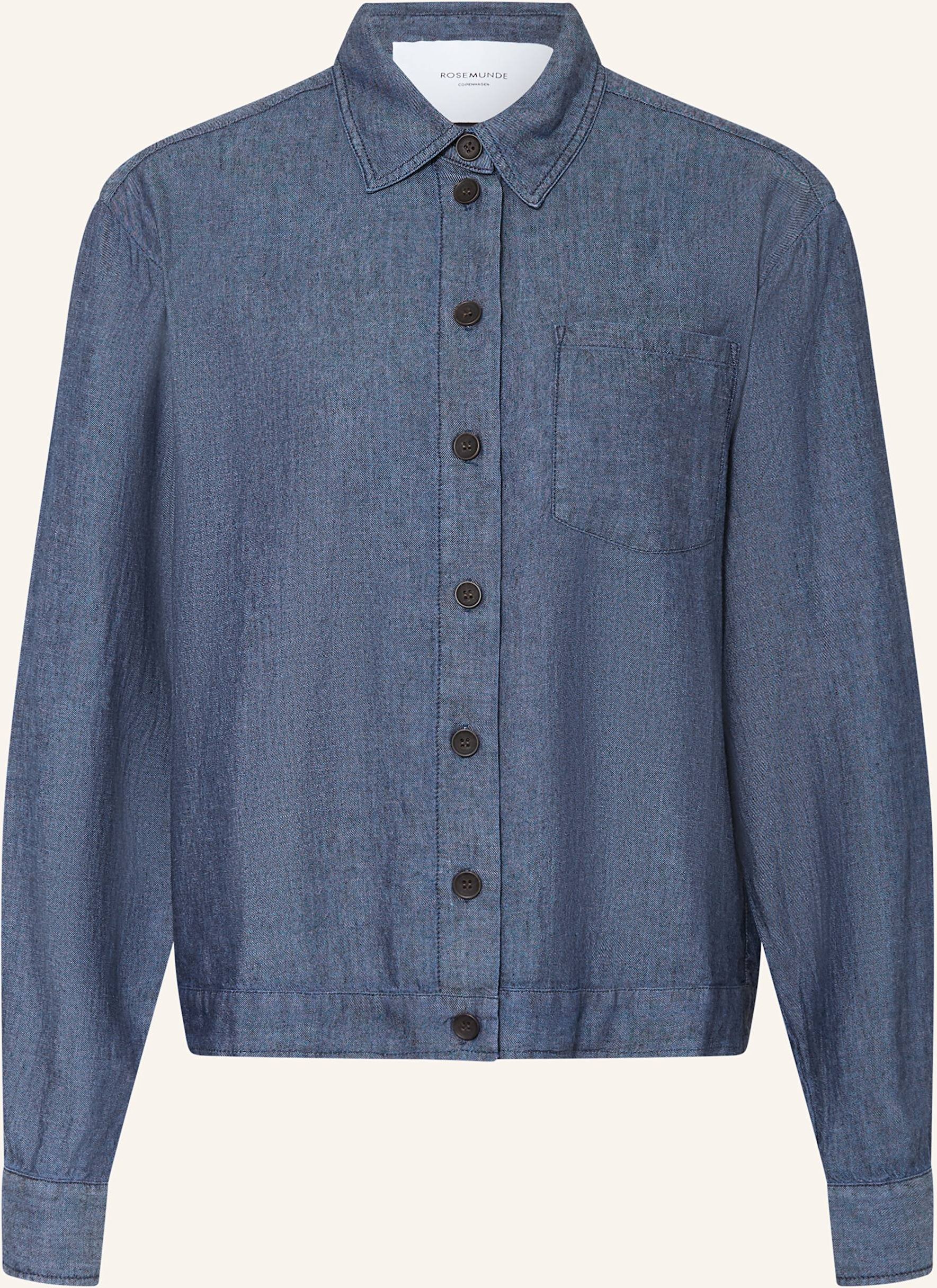 Rosemunde Blusenshirt Leyla Mit Leinen blau