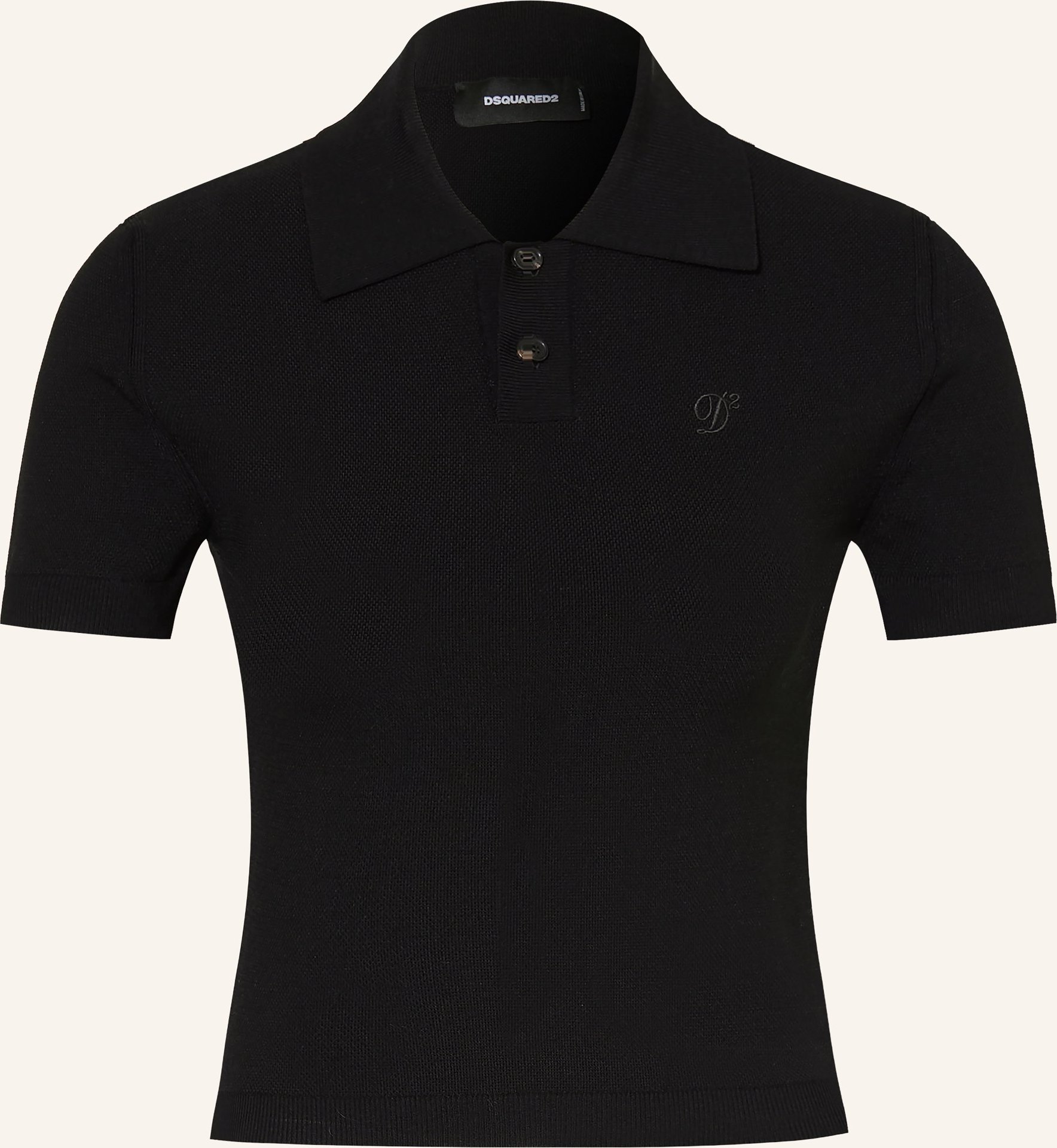 dsquared2 Piqué-Poloshirt schwarz