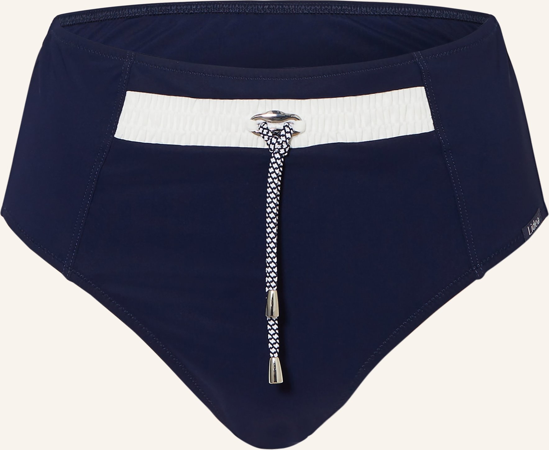 Lidea High-Waist-Bikini-Hose Nautic Edge blau