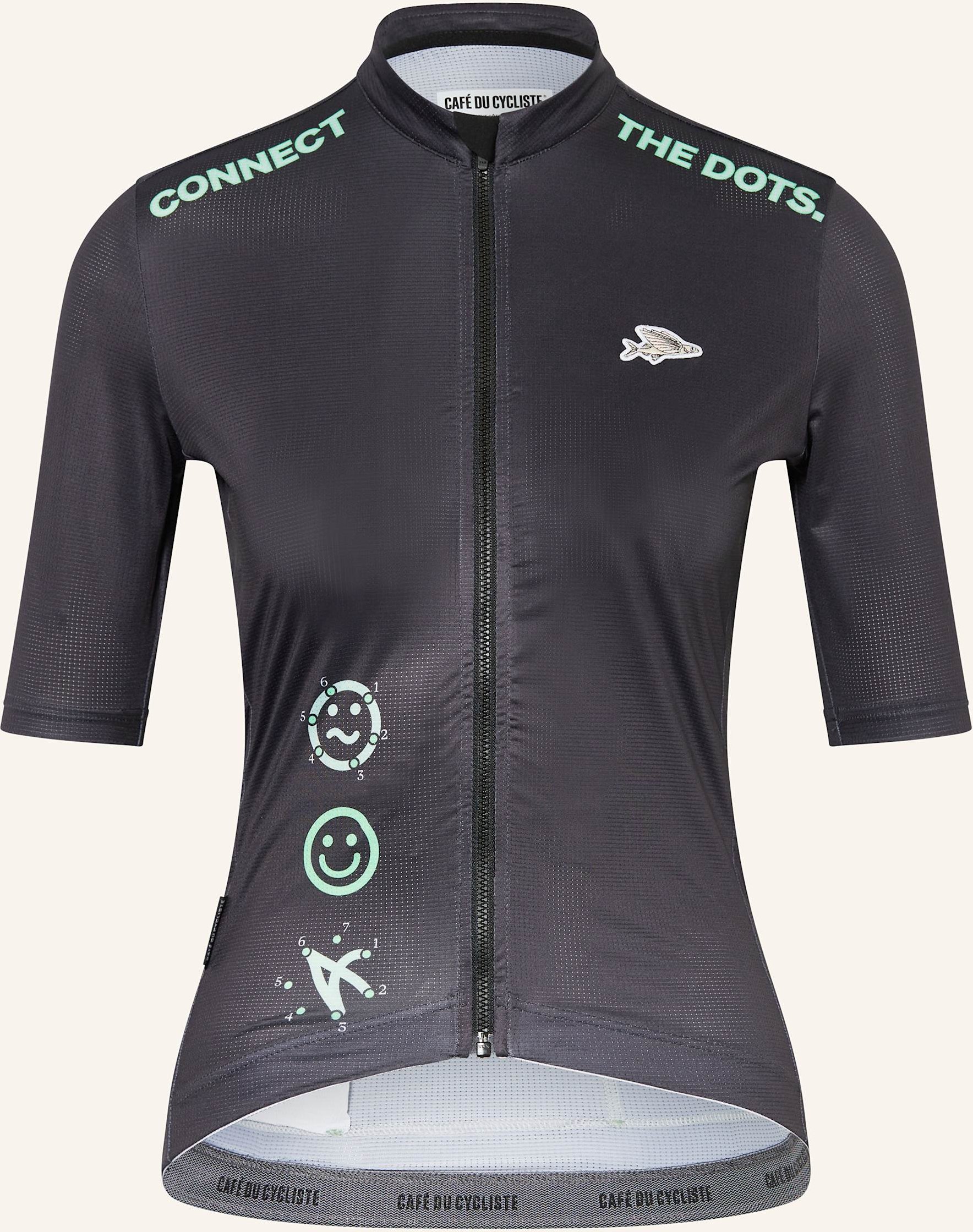 Café Du Cycliste Radtrikot Fleurette grau