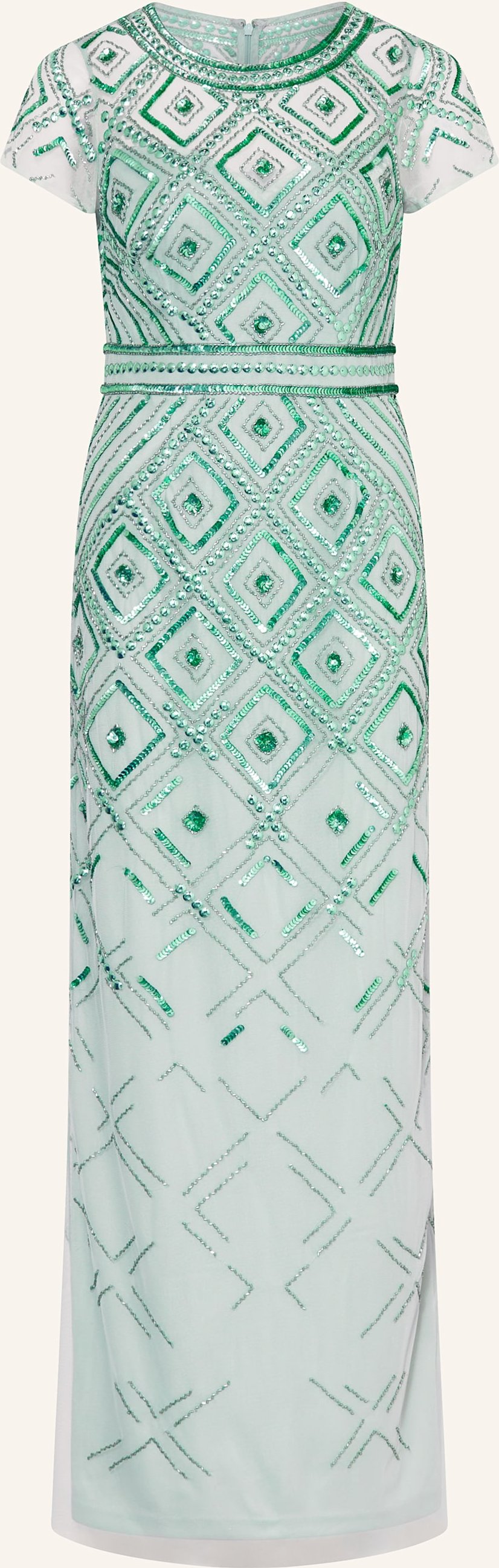 Adrianna Papell Abendkleid Mit Schmucksteinen gruen