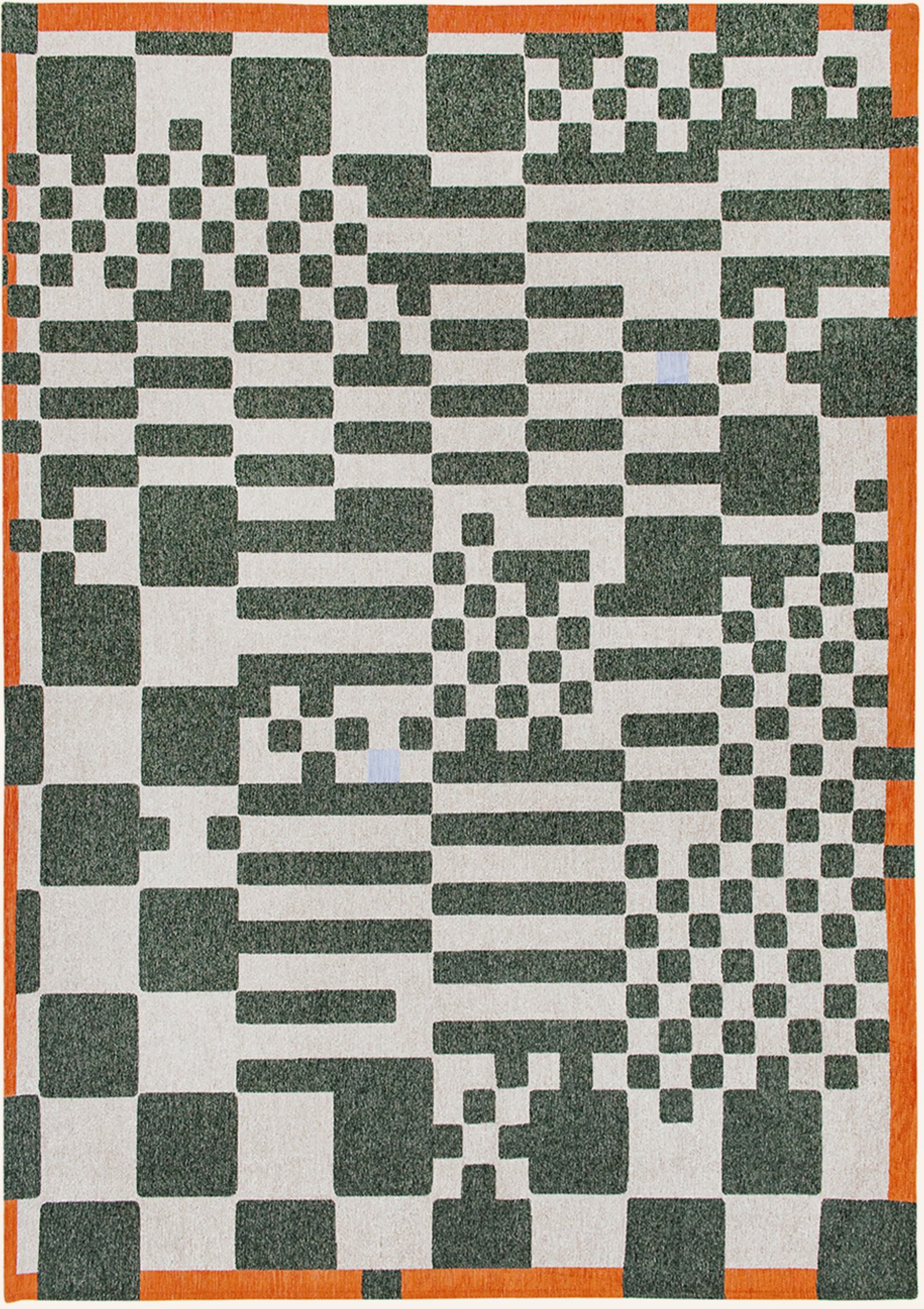 Louis De Poortere Teppich Craft Chess gruen