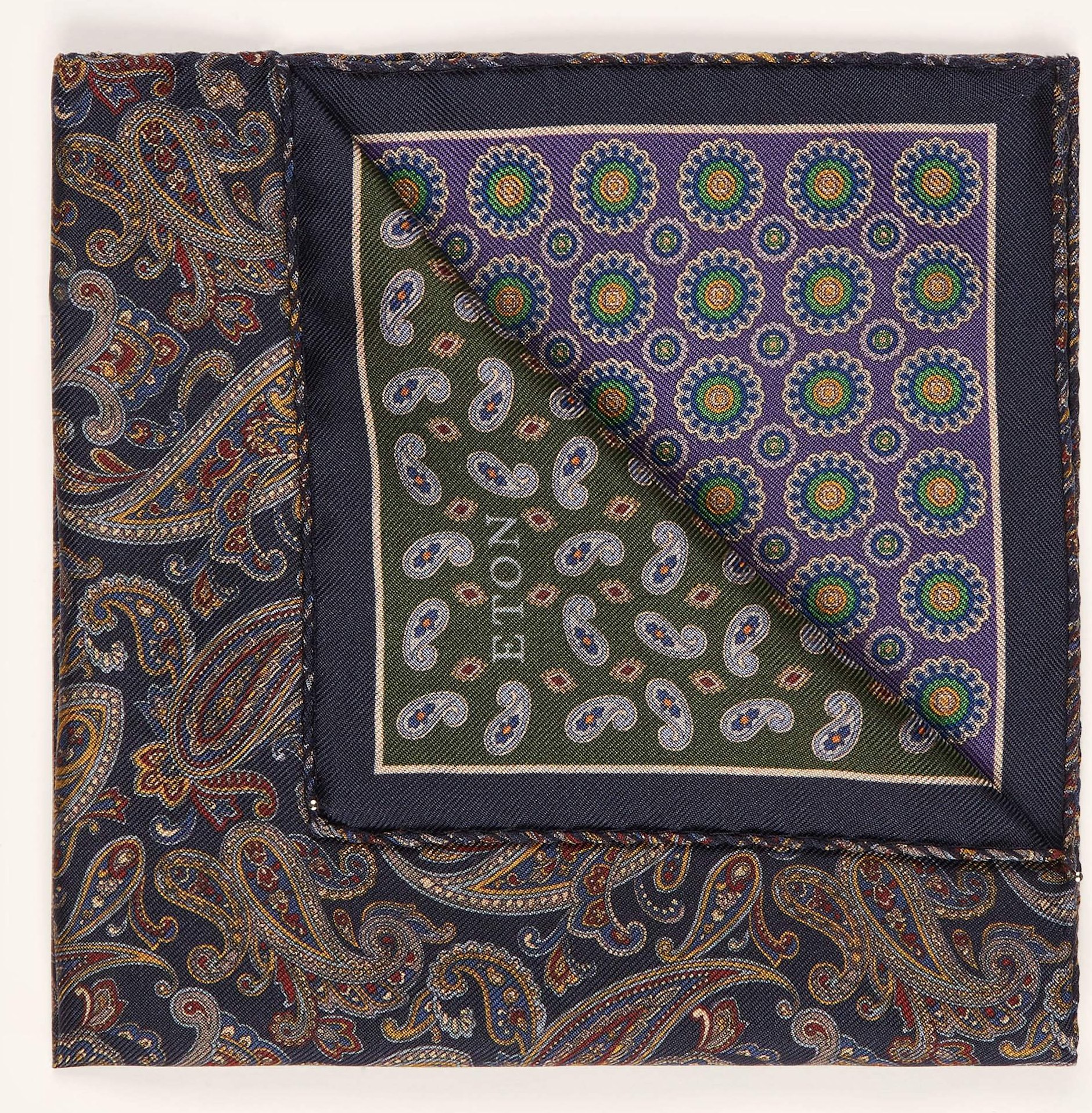 Eton Einstecktuch Aus Seide blau