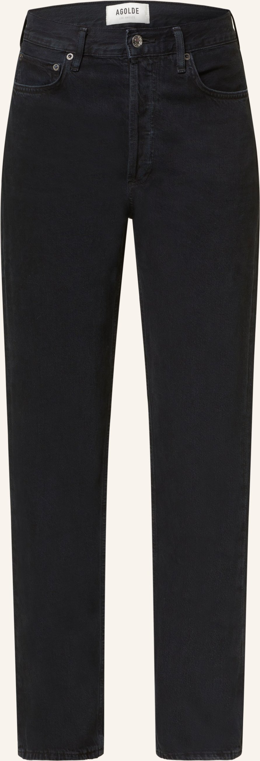 Agolde Straight Jeans 90's Pinch Waist schwarz