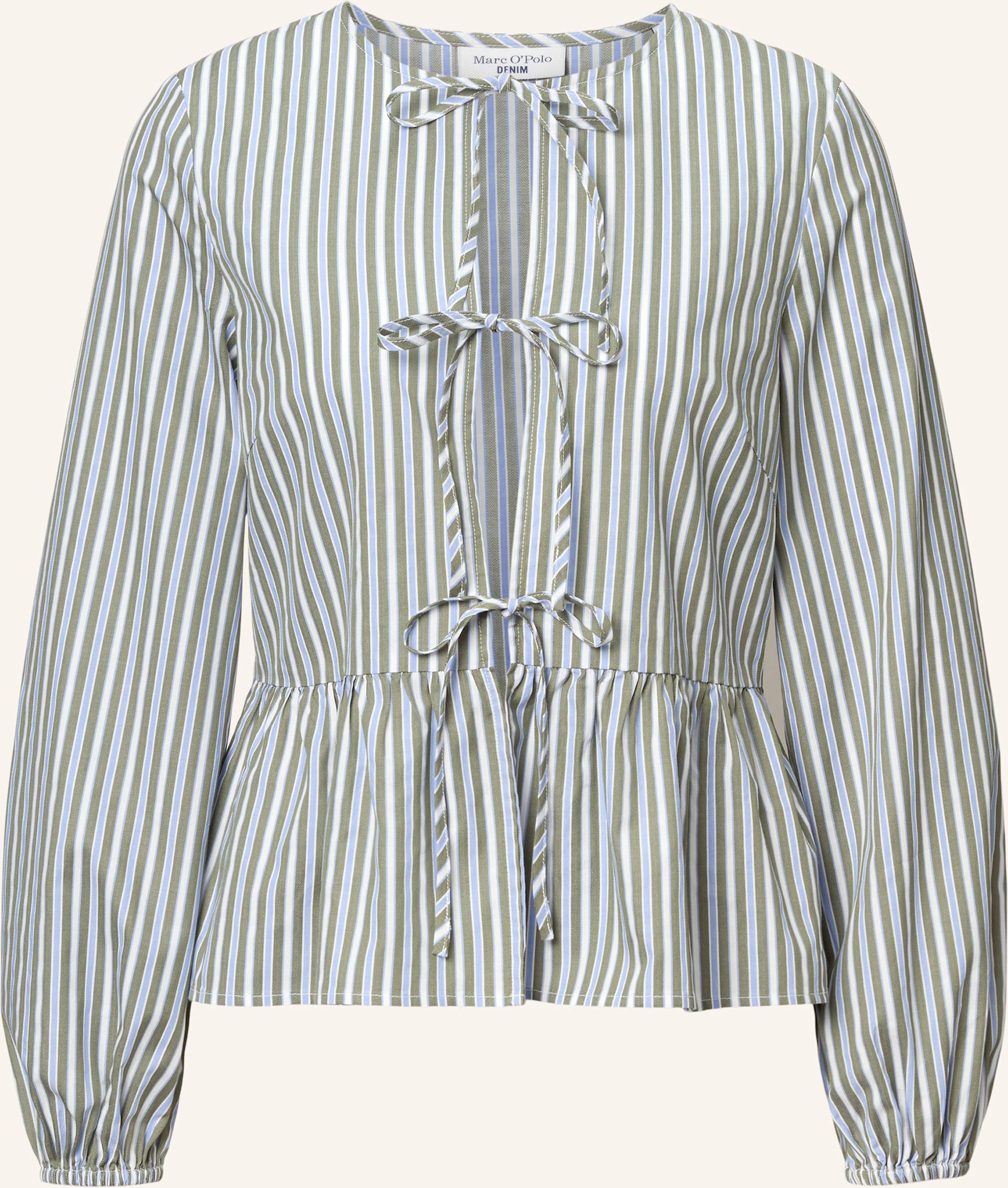 Thumbnail - Marc O'polo Denim Streifenbluse gruen