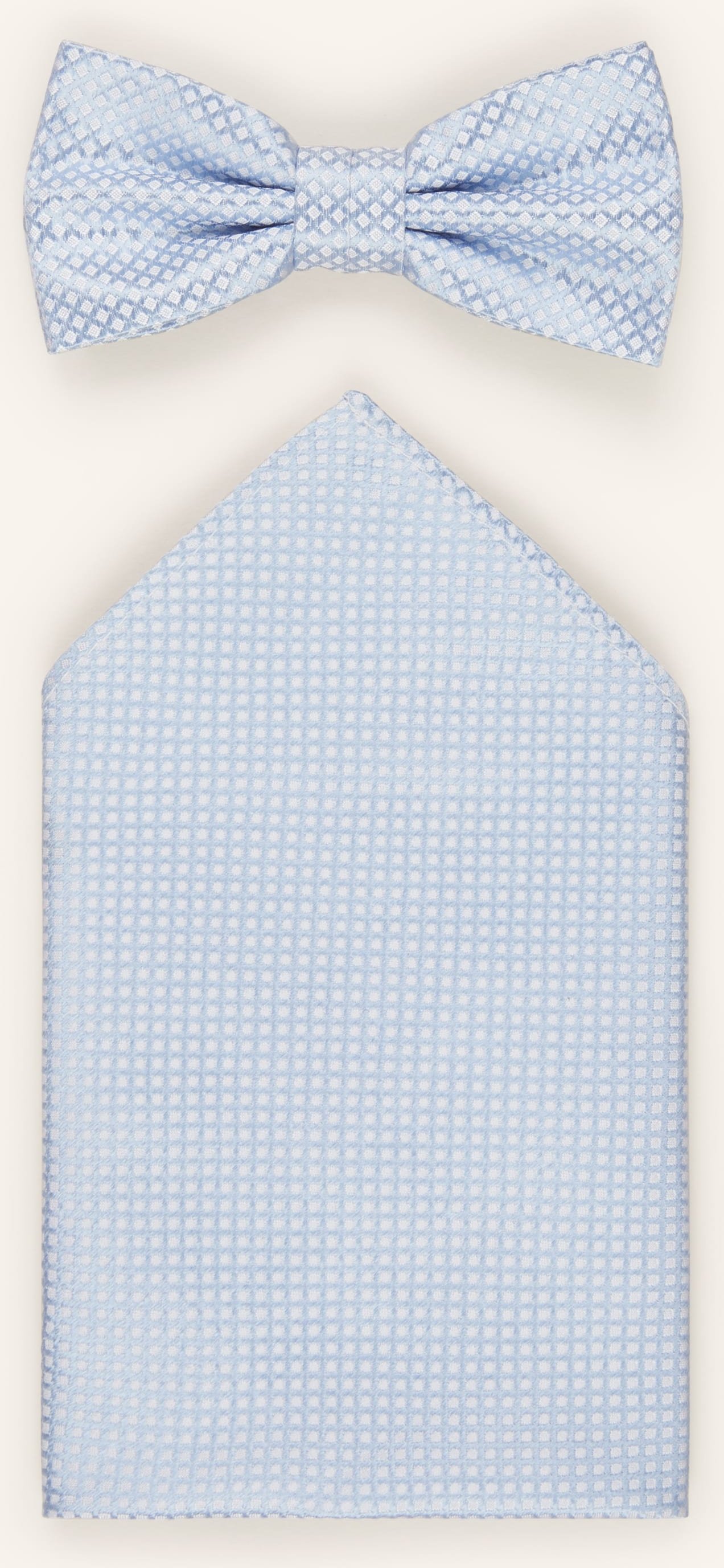 Paul Set: Fliege Und Einstecktuch blau