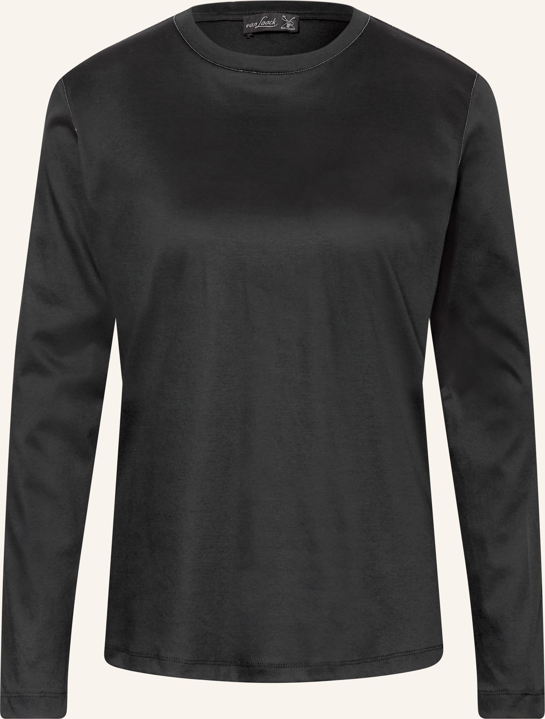 Van Laack Longsleeve Vl-Mella-pb1 Mit Schmucksteinen schwarz