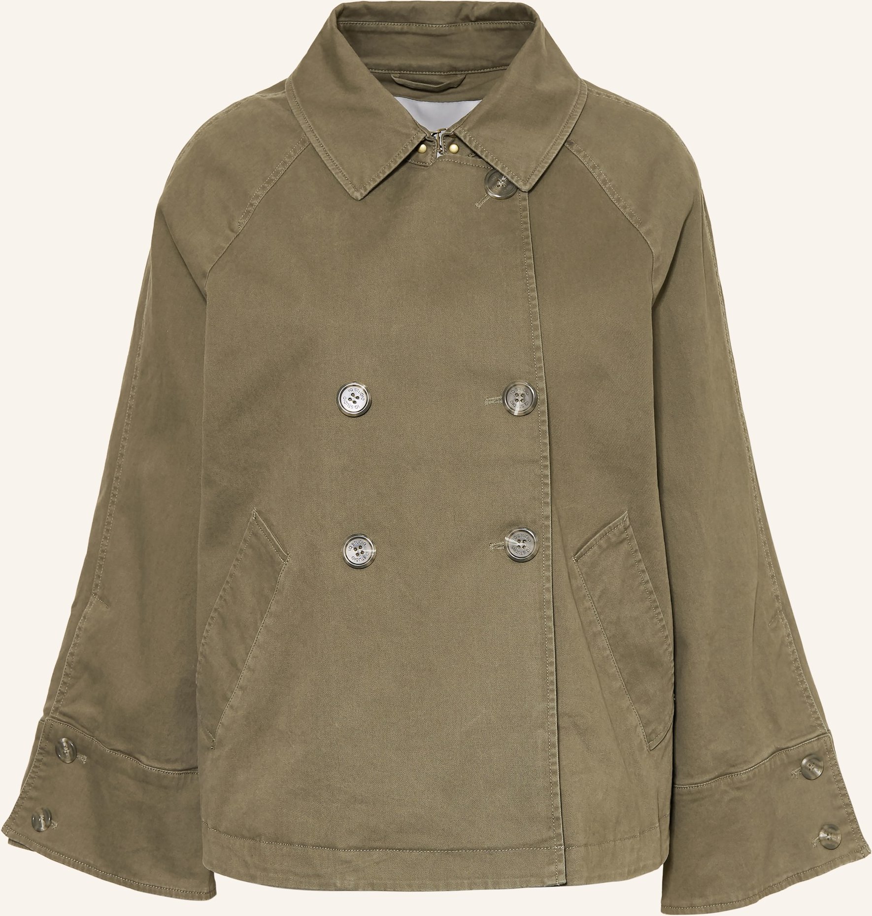 Iq Studio Trench-Jacke gruen