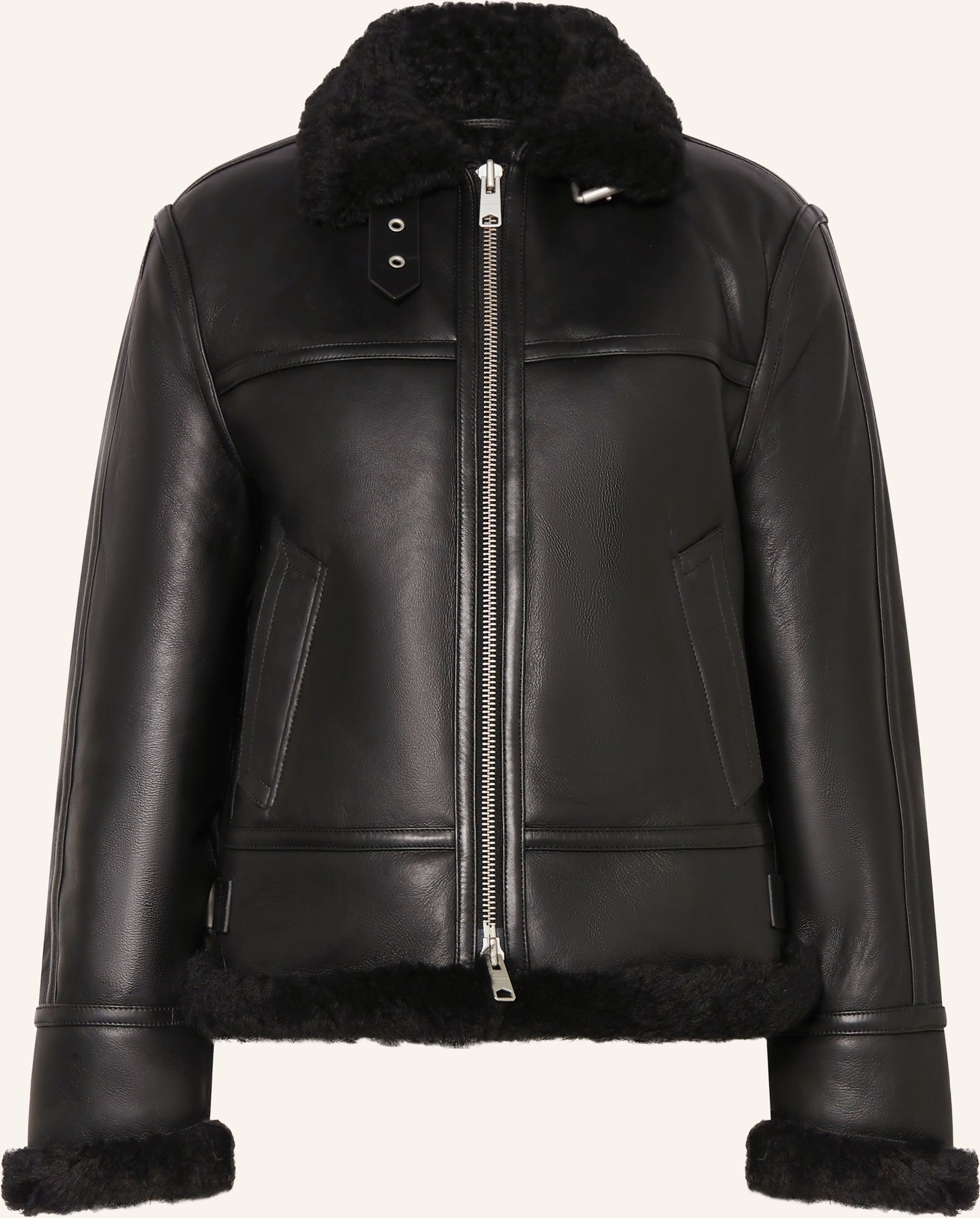 Allsaints Lederjacke Lorel schwarz