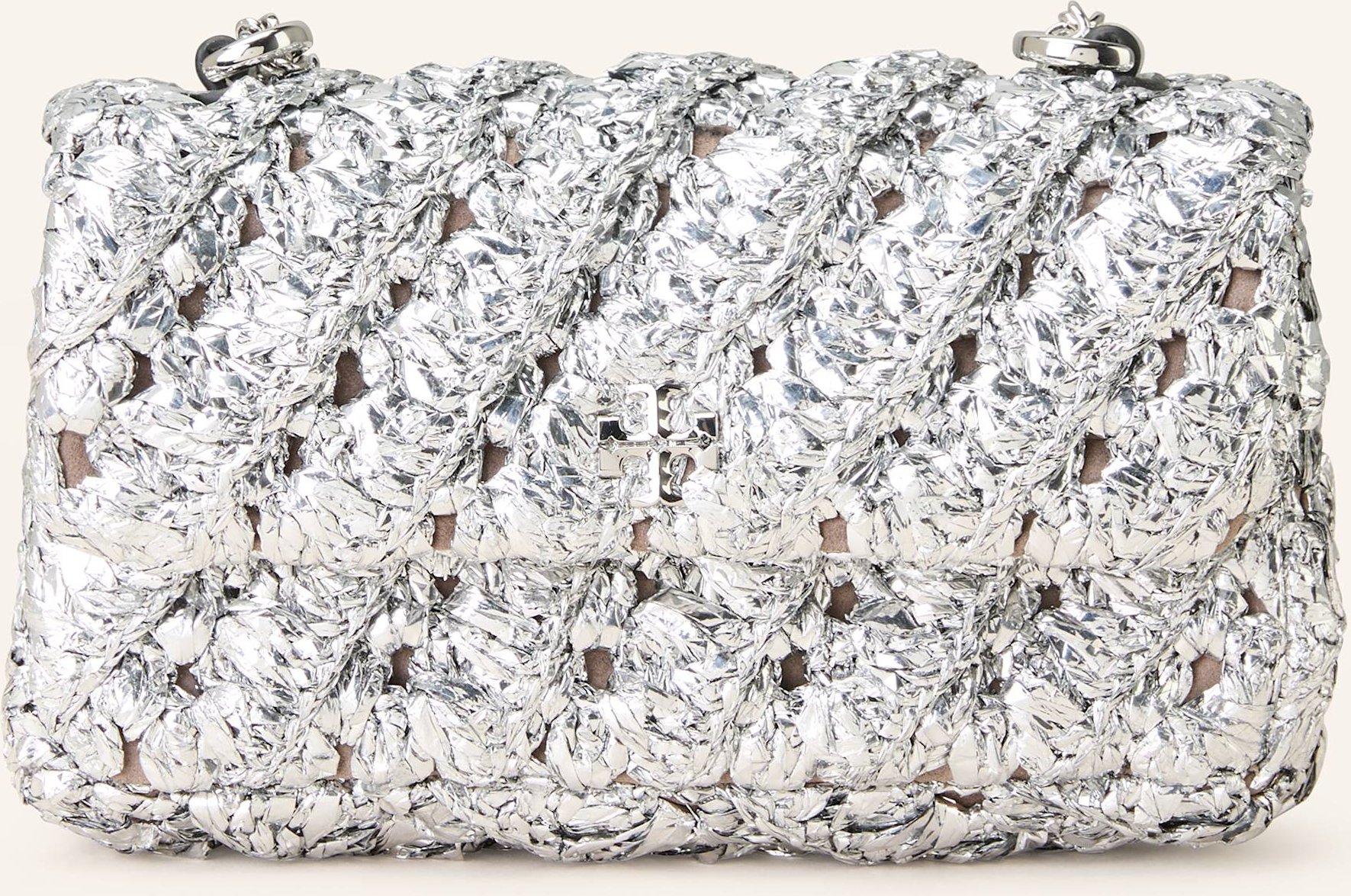 Tory Burch Umhängetasche Kira Mini silber