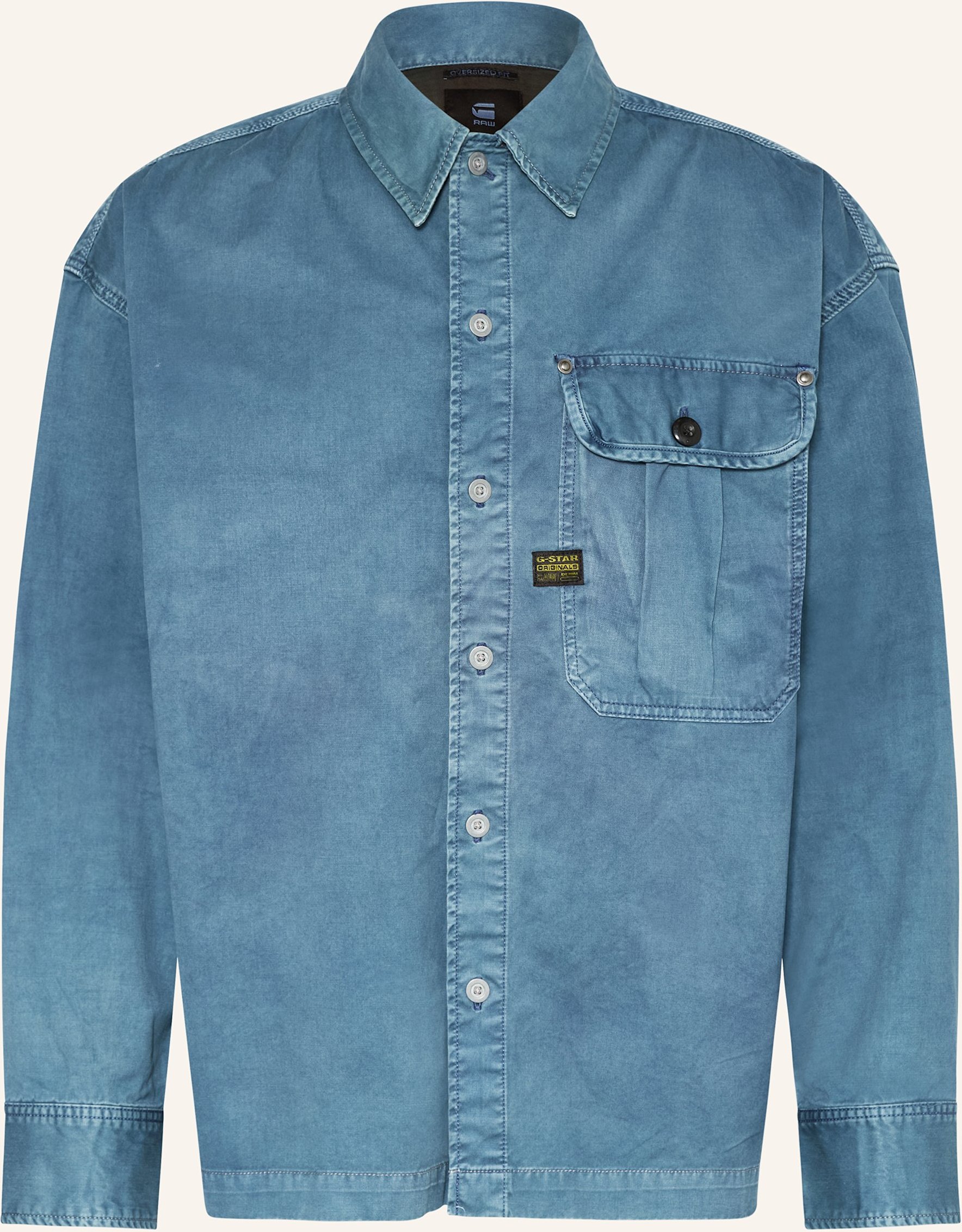 G-Star Overshirt In Jeansoptik blau