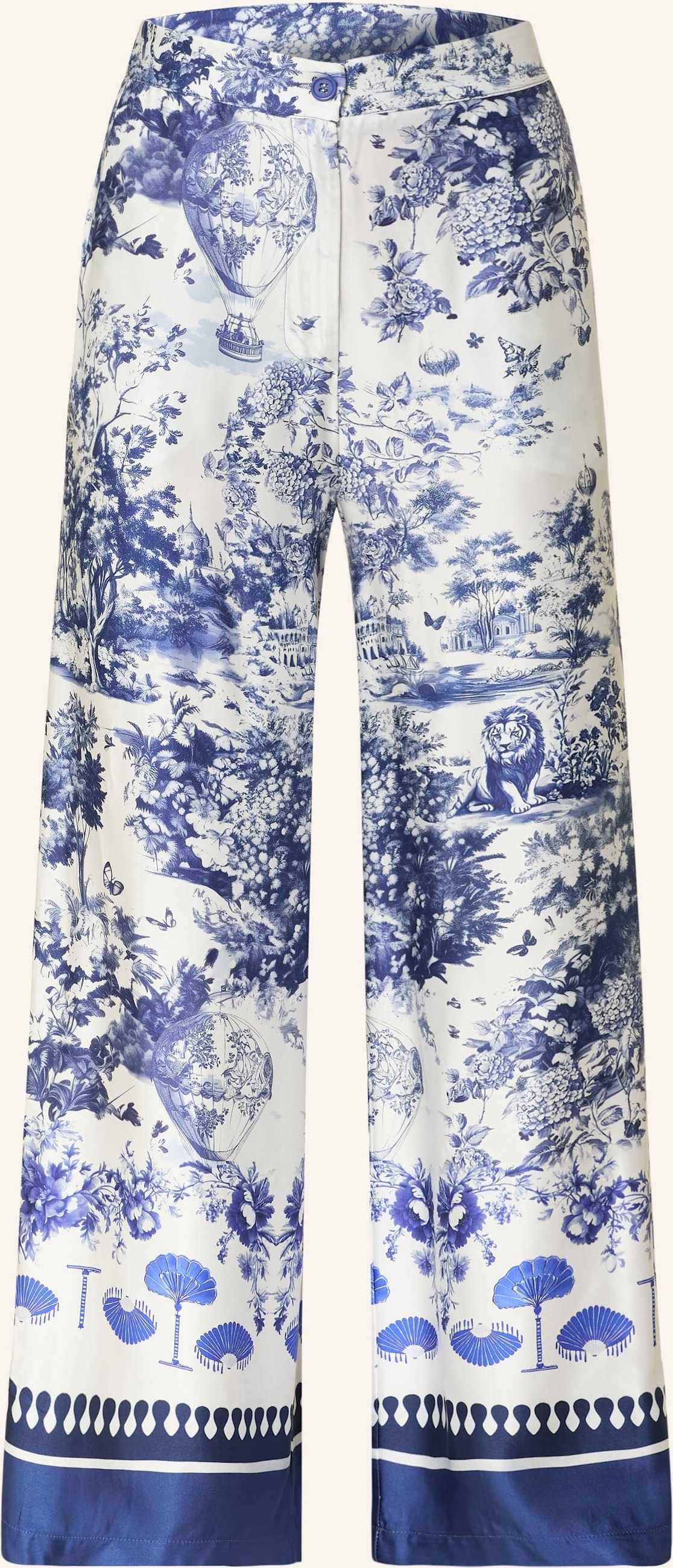 Miss Goodlife Marlenehose Aus Satin weiss