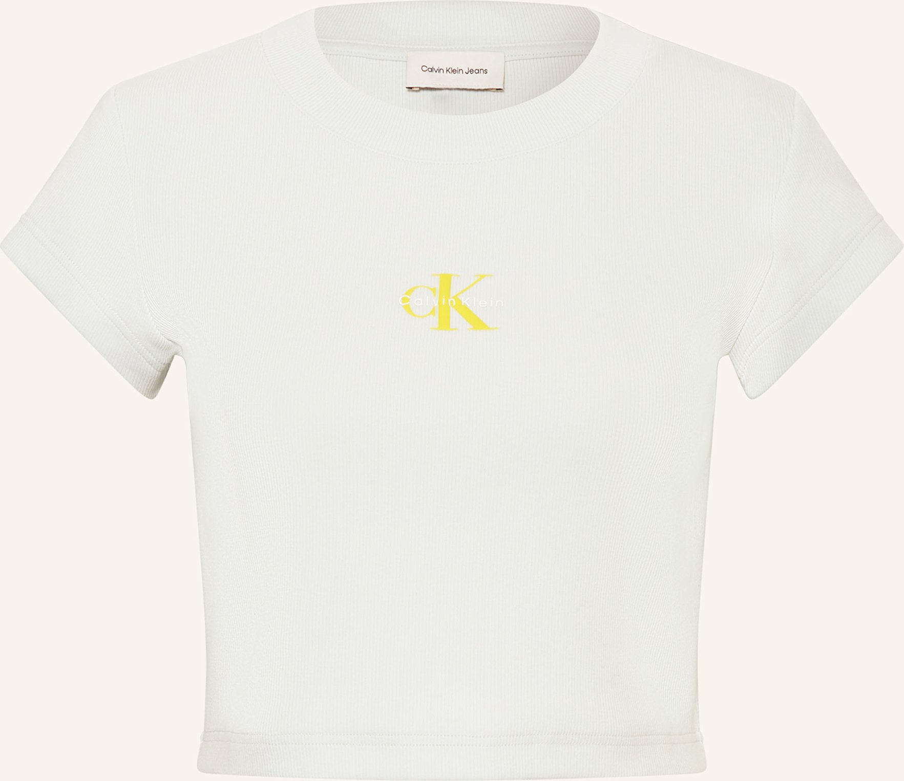 Calvin Klein Jeans Cropped-Shirt gruen