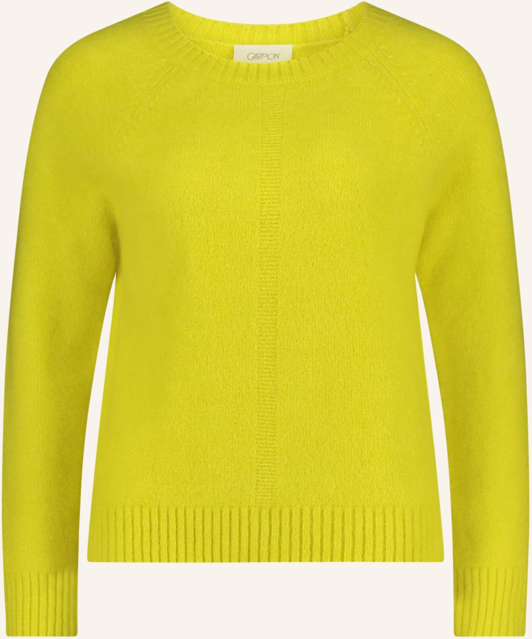 Cartoon Pullover gelb