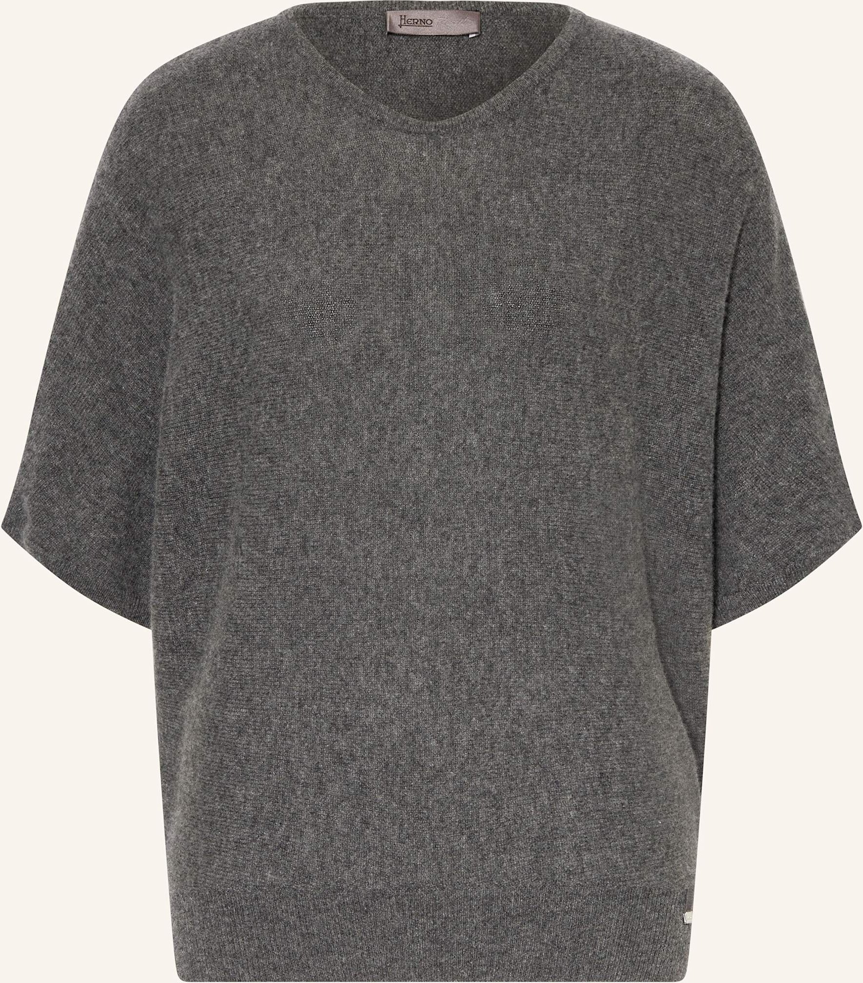 Herno Strickshirt Aus Cashmere grau