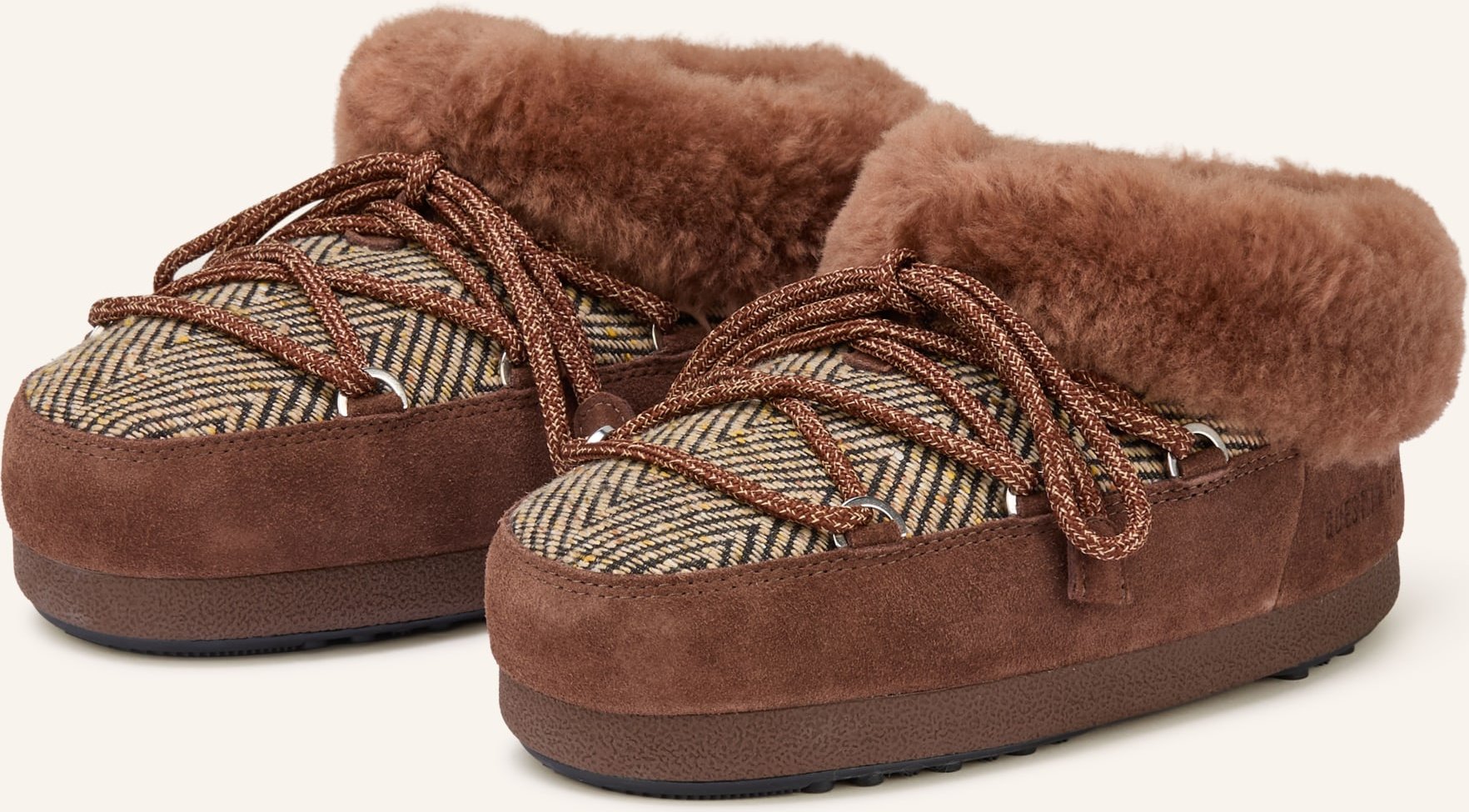 Moon Boot Moon Boots Moon Boot X Guest In Residence Evx Chalet Mit Kunstfell braun