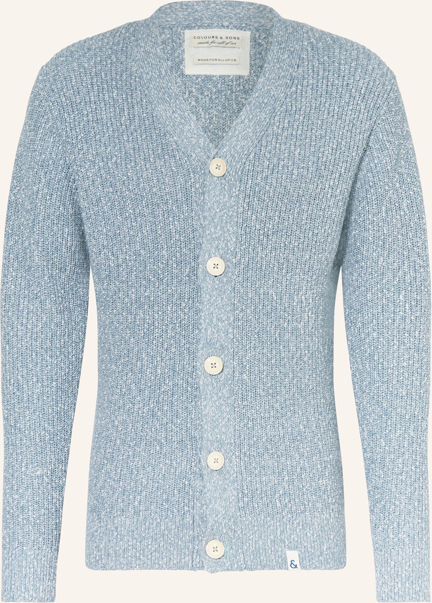 Colours & Sons Strickjacke blau