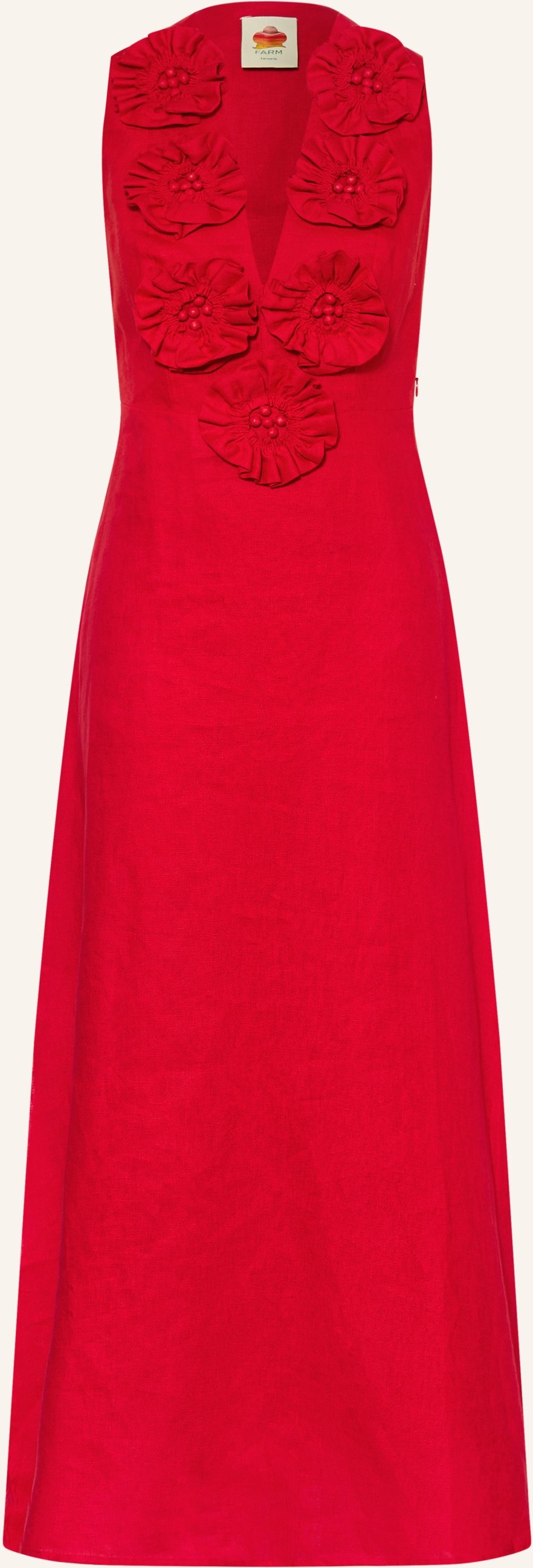 Farm Rio Leinenkleid rot
