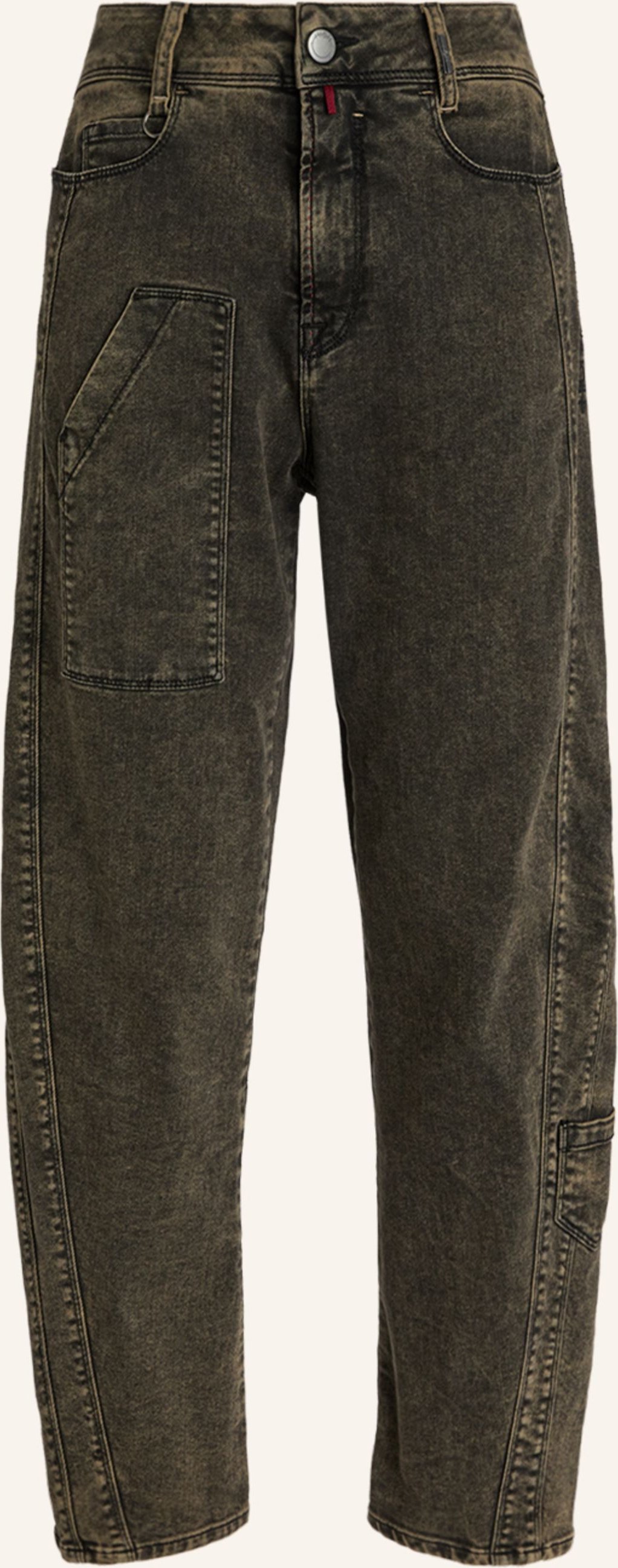 Thumbnail - High Jeans Wide Leg Saddle gruen