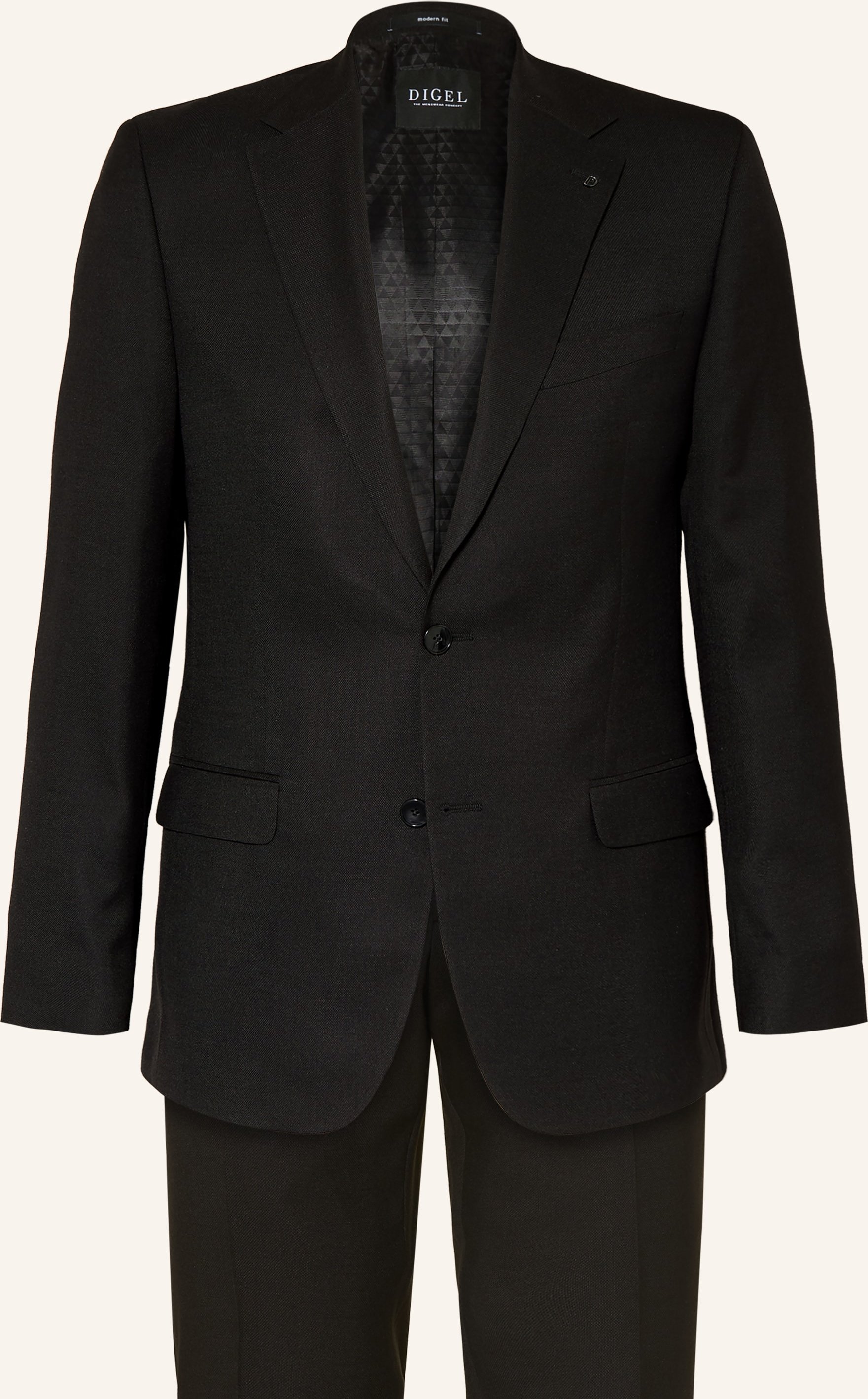 Digel Anzug Daren-V-G Modern Fit schwarz