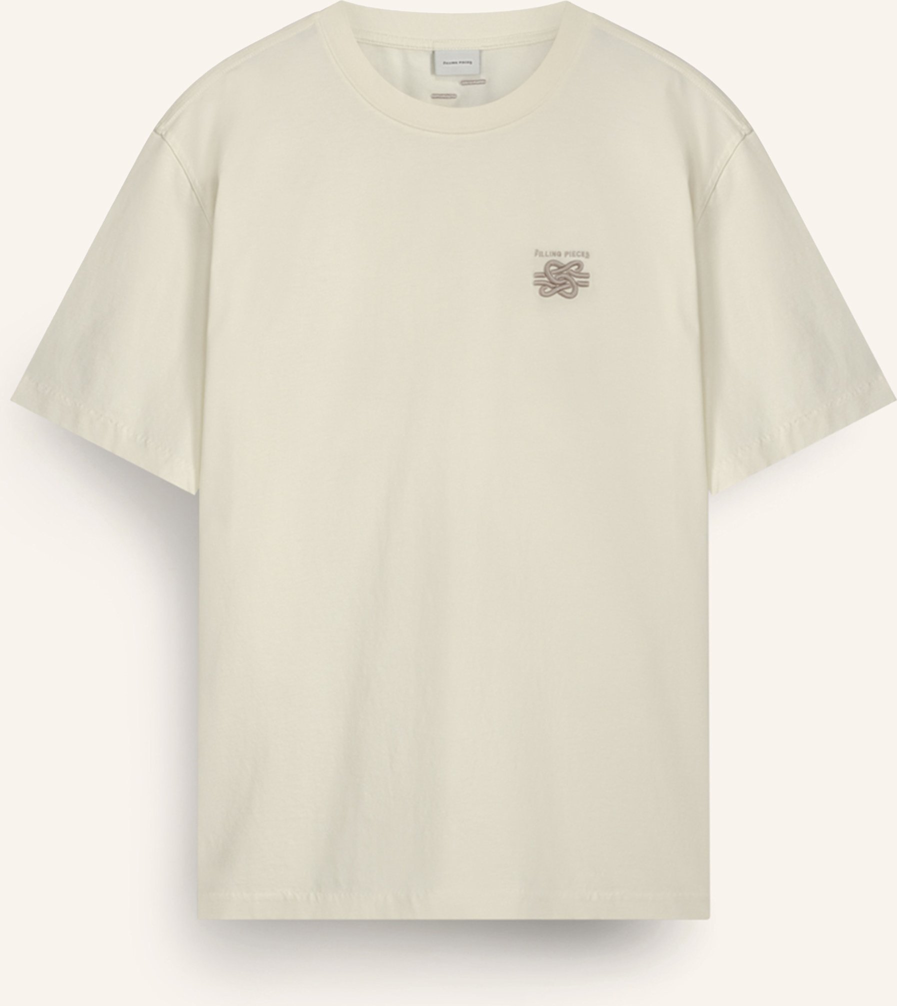 Filling Pieces T-Shirt Embroidered Knot weiss
