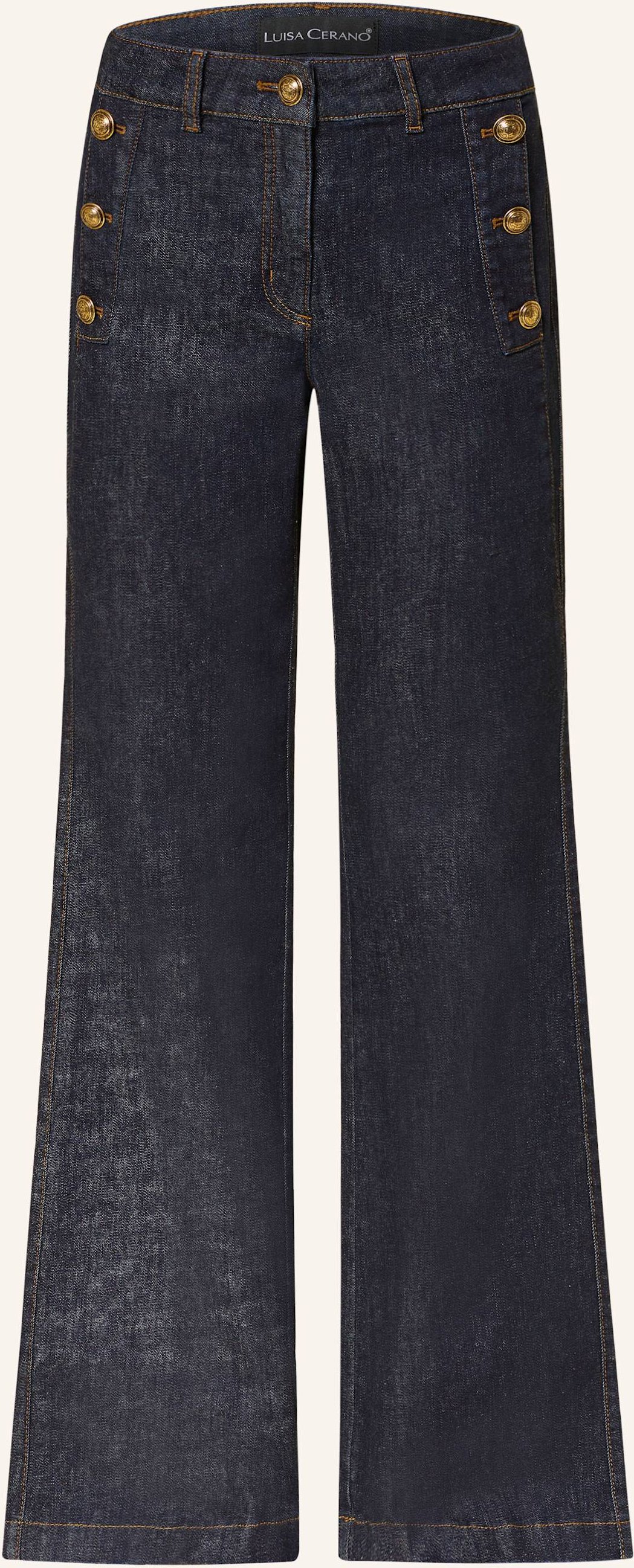 Luisa Cerano Bootcut Jeans blau
