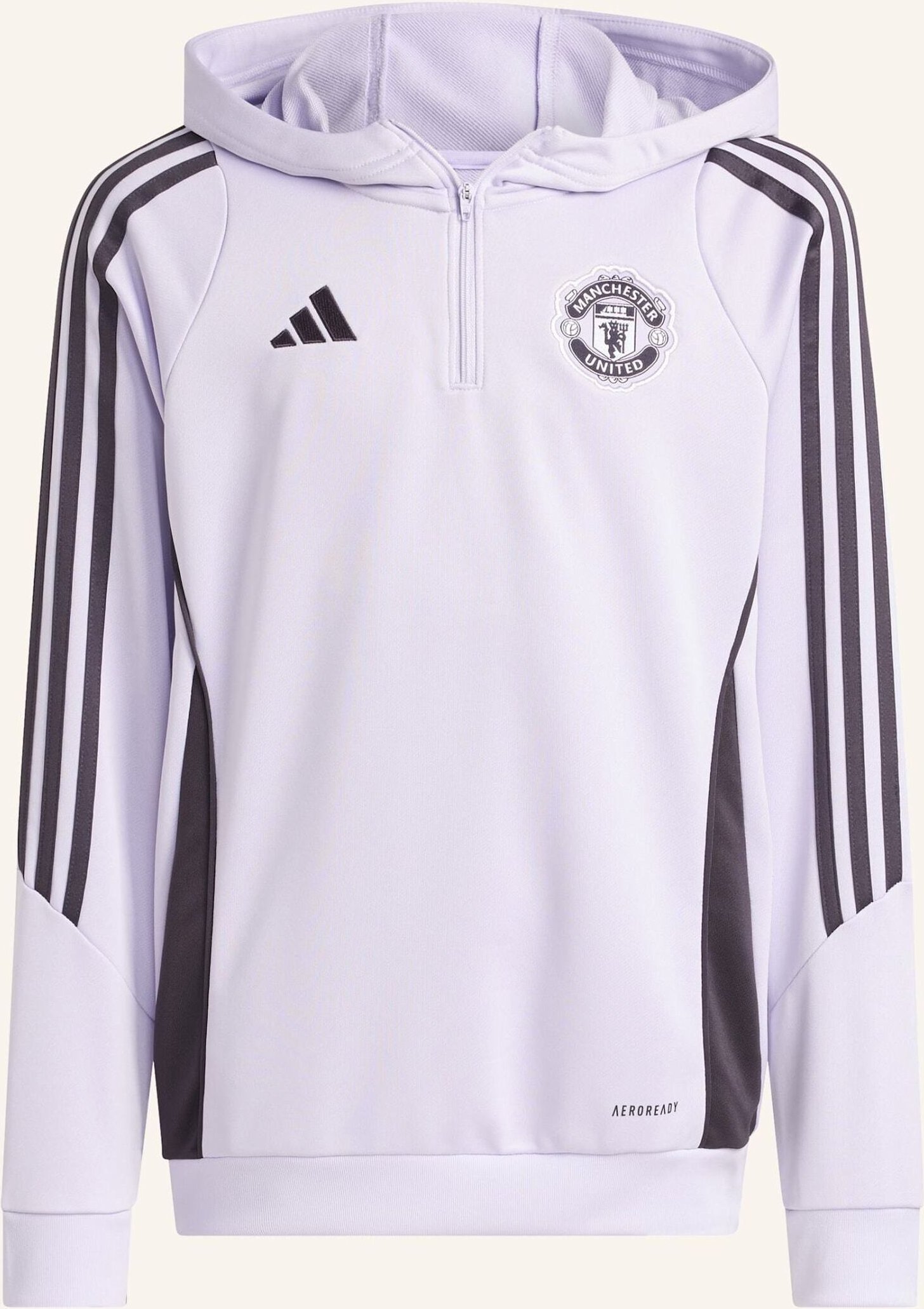 Adidas Manchester United Tiro 25 Competition Kids Trainingshoodie lila