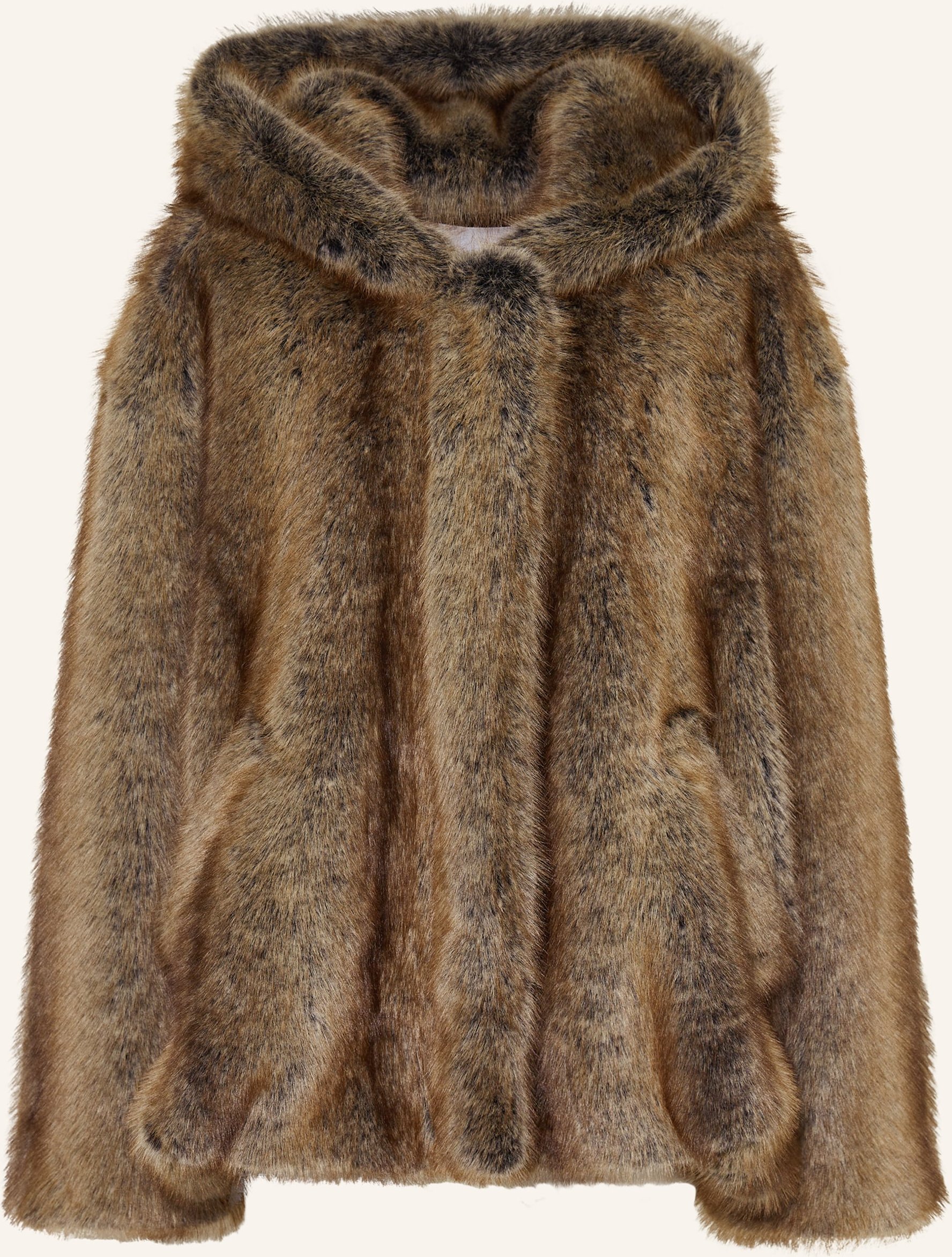 The Frankie Shop Kunstfell-Jacke Emma braun