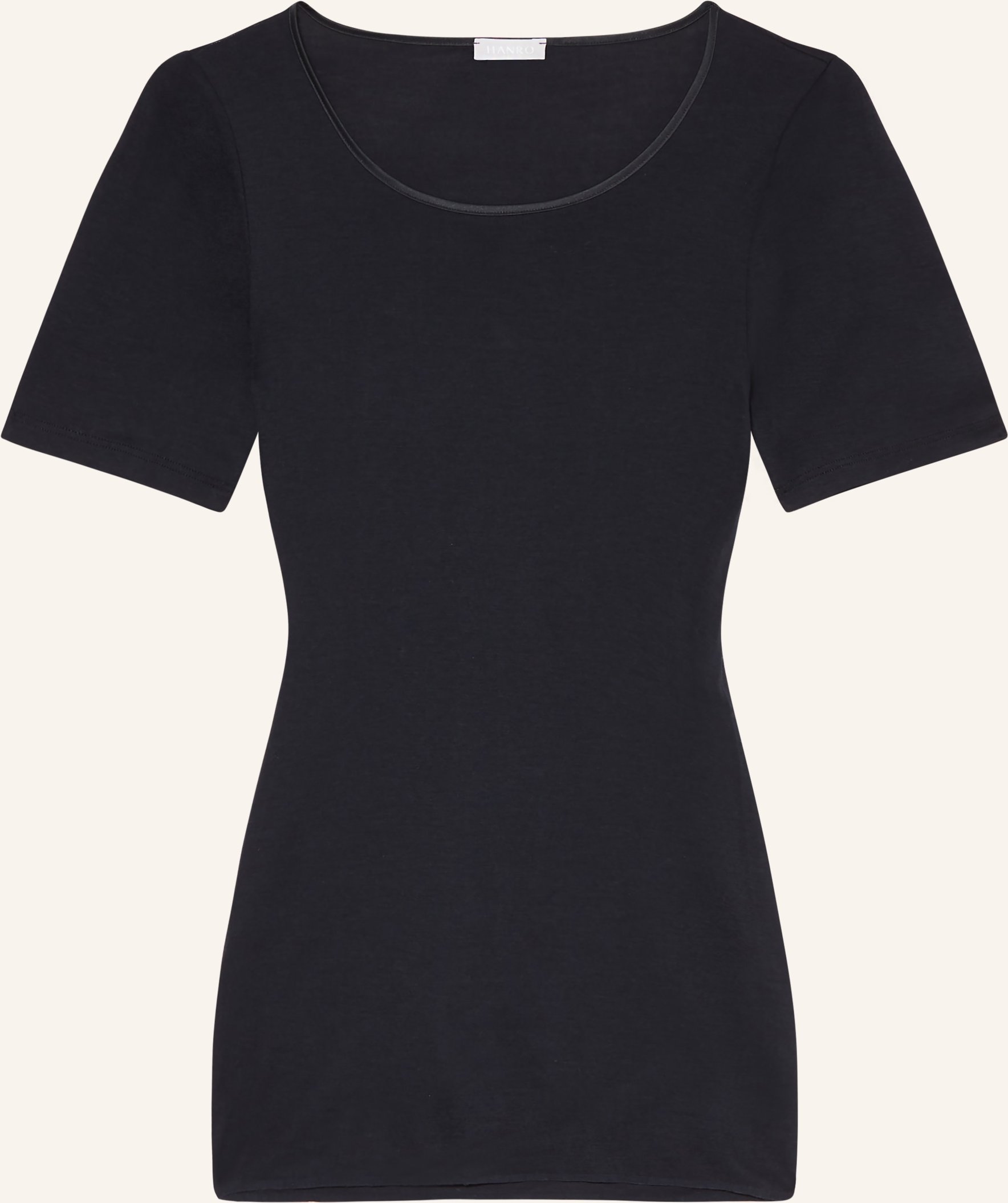 Hanro T-Shirt Cotton Seamless schwarz