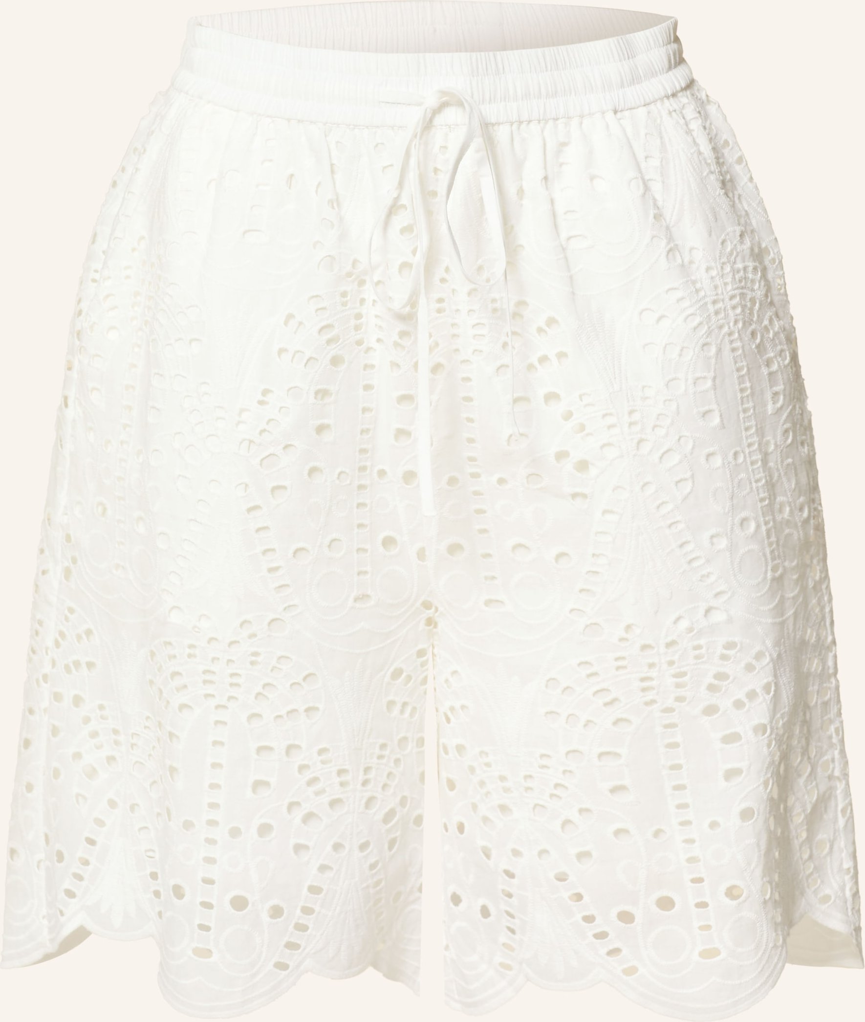 Darling Harbour Shorts Mit Lochspitze weiss