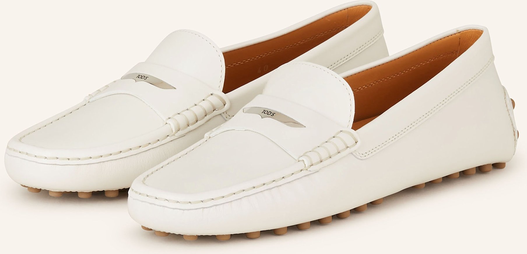 Tod's Penny-Loafer Gommino weiss