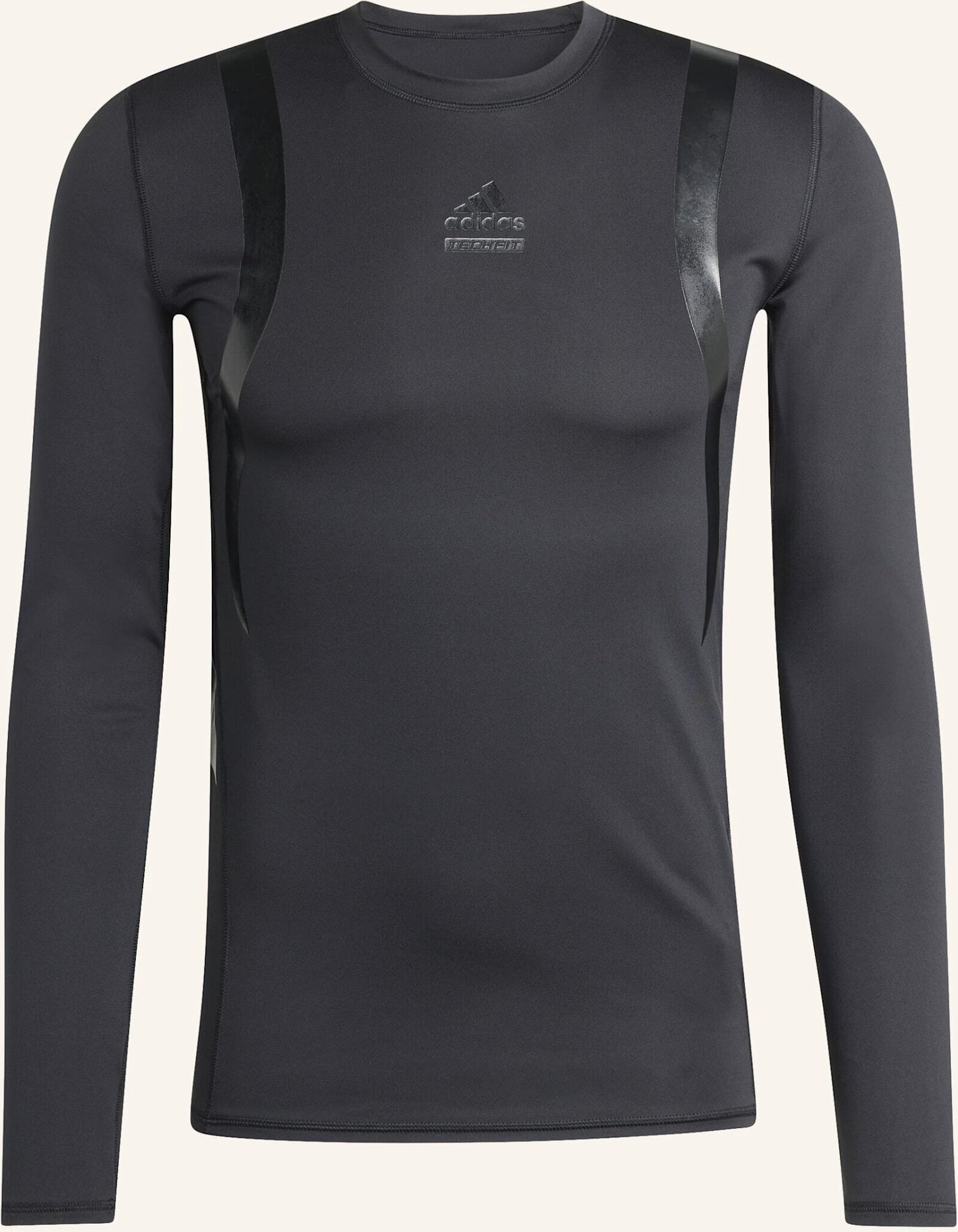 Adidas Originals Techfit Eng Geschnittenes Longsleeve schwarz