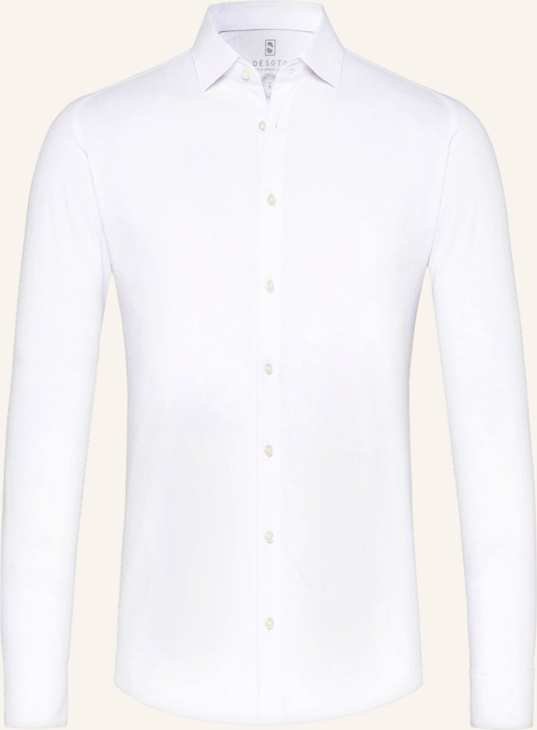 Thumbnail - Desoto Jerseyhemd Slim Fit weiss