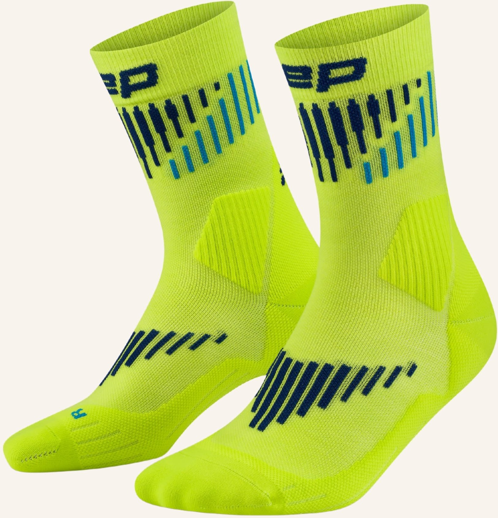 Thumbnail - Cep Cep Cep Core Run Merino Socks, Mid Cut, 3.0, Men gruen