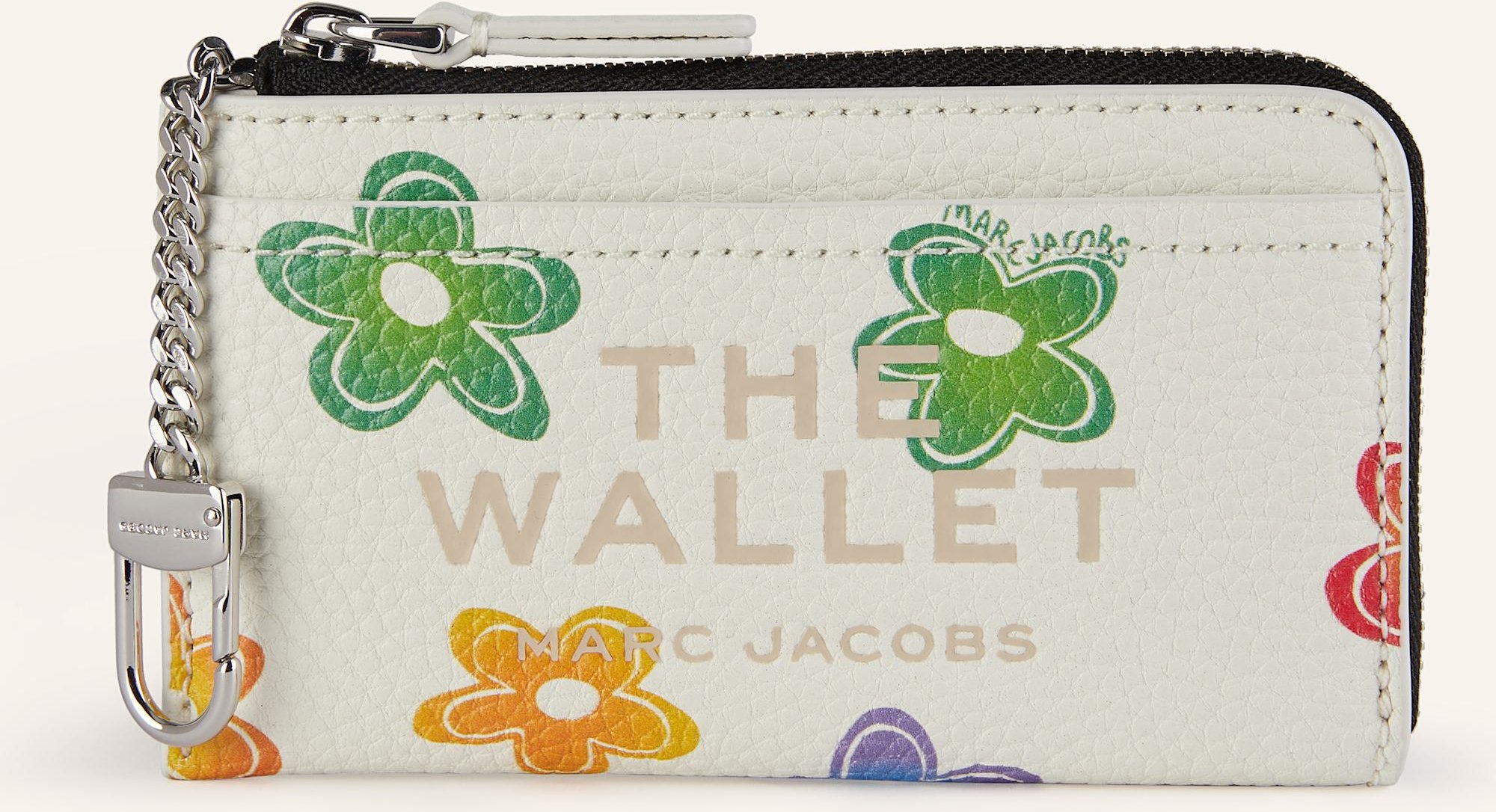 Thumbnail - Marc Jacobs Kartenetui The Wild Daisy Top Zip Multi Wallet weiss