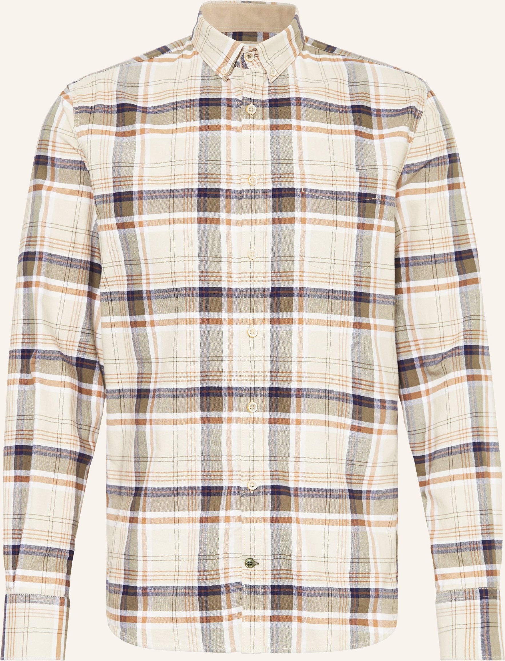 Colours & Sons Hemd Regular Fit braun