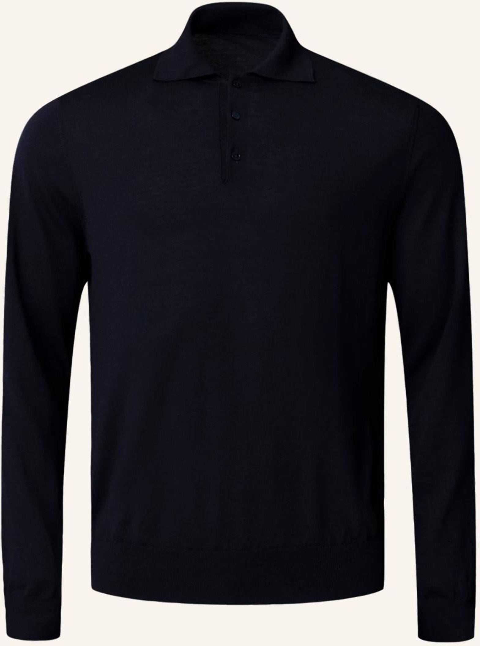 Eton Feinstrick-Polohemd blau