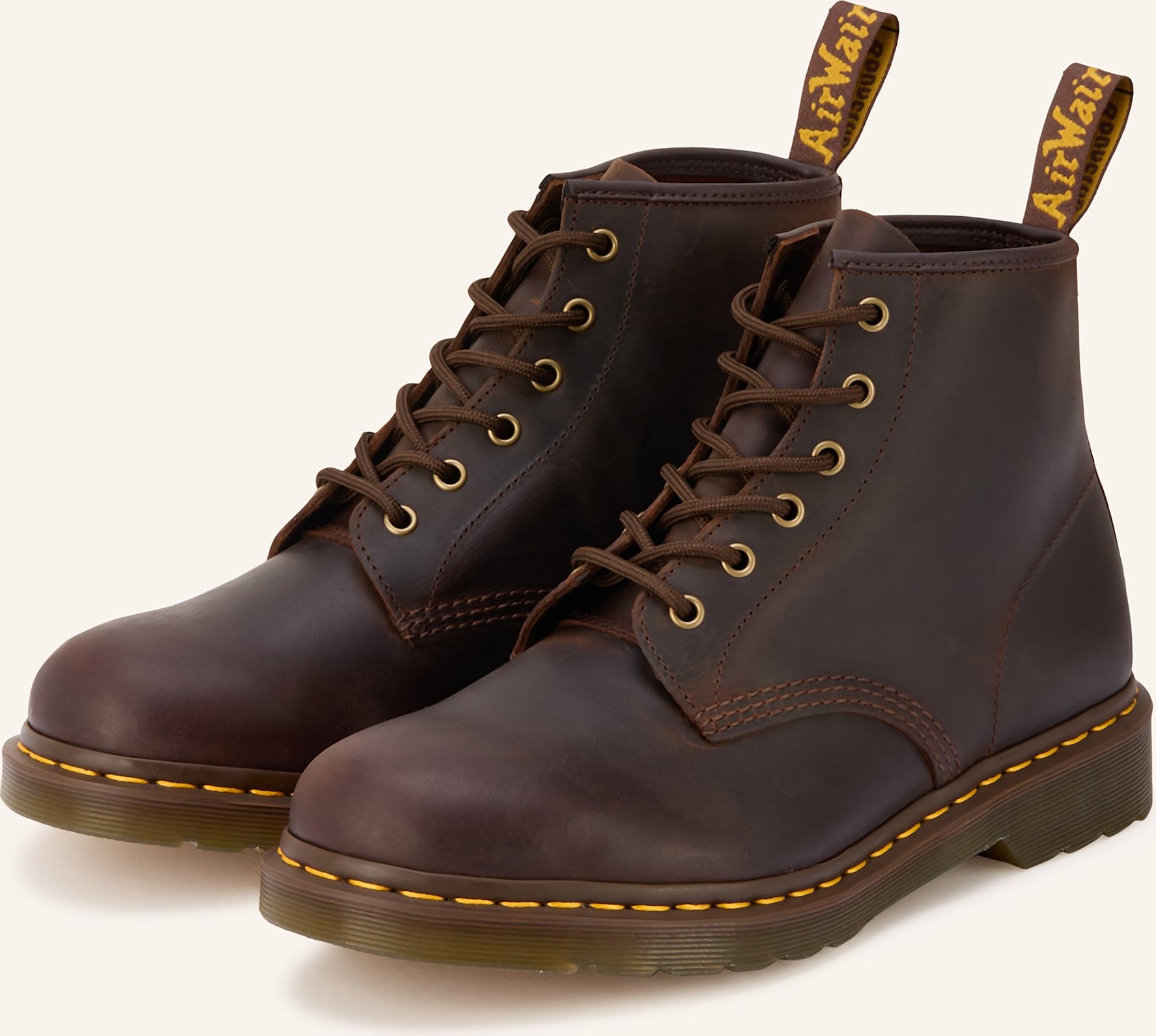 Dr. Martens Schnürboots 101 Crazy Horse braun
