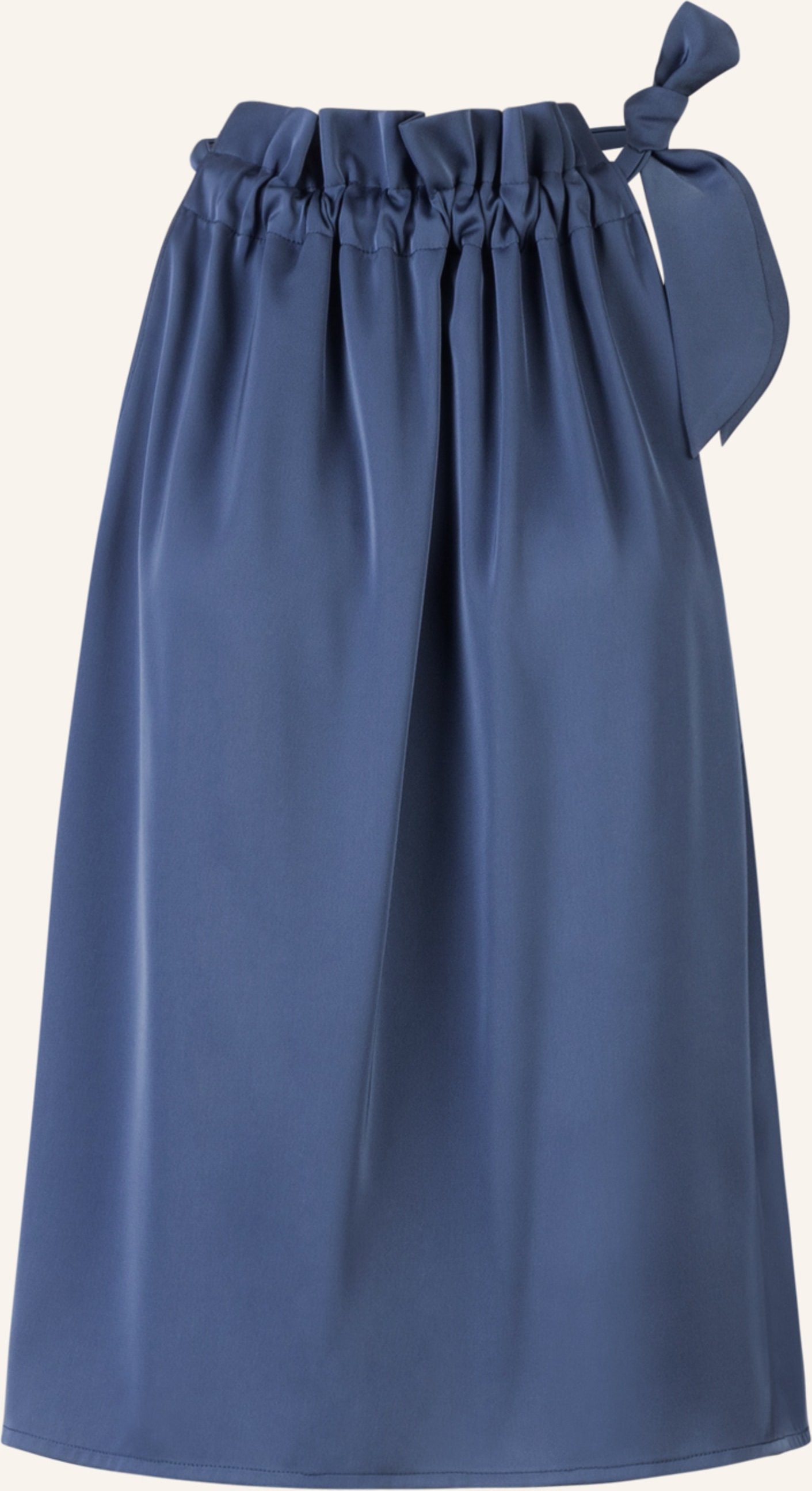 Apart Satinblusentop blau