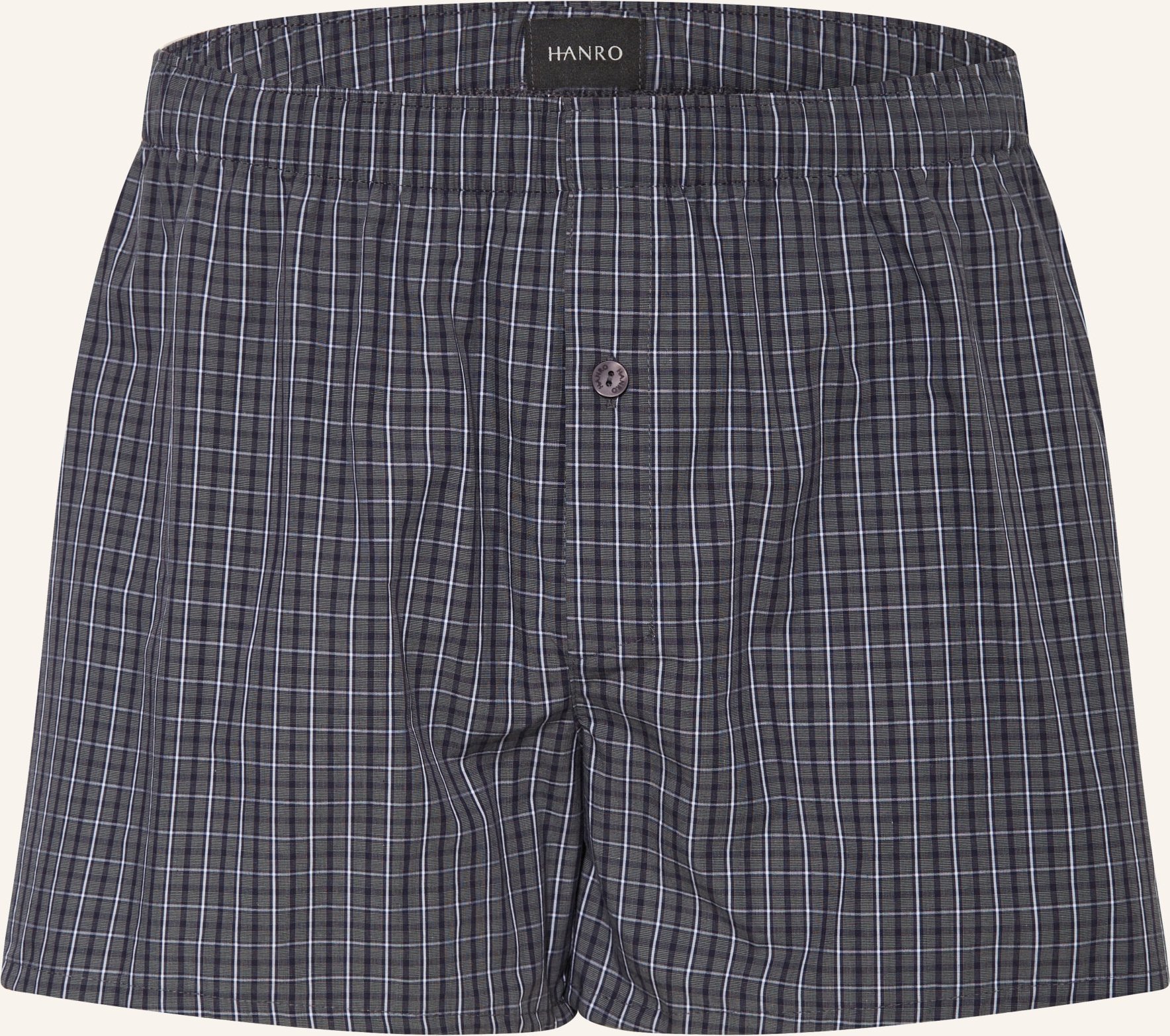 Hanro Web-Boxershorts Fancy Woven blau