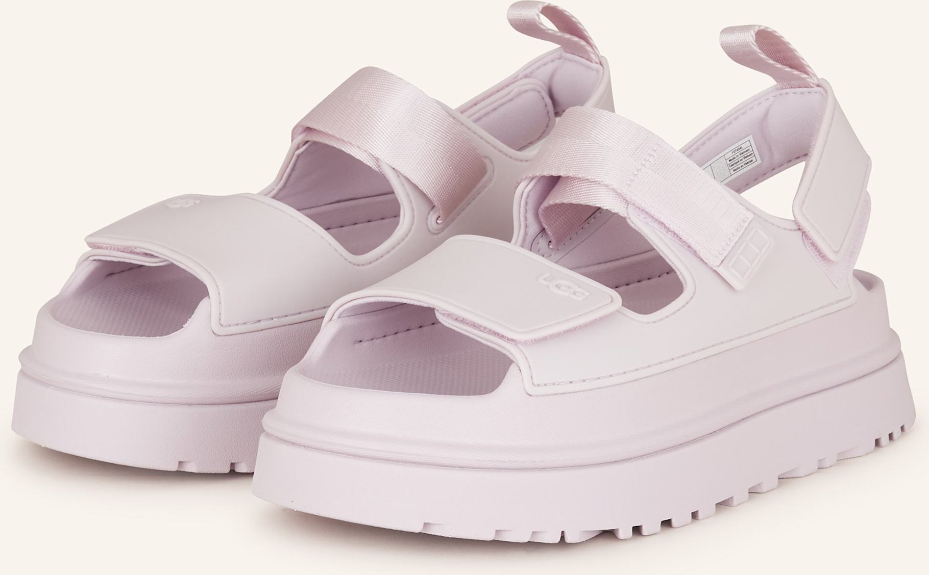 Thumbnail - Ugg Plateau-Sandalen Goldenglow rosa